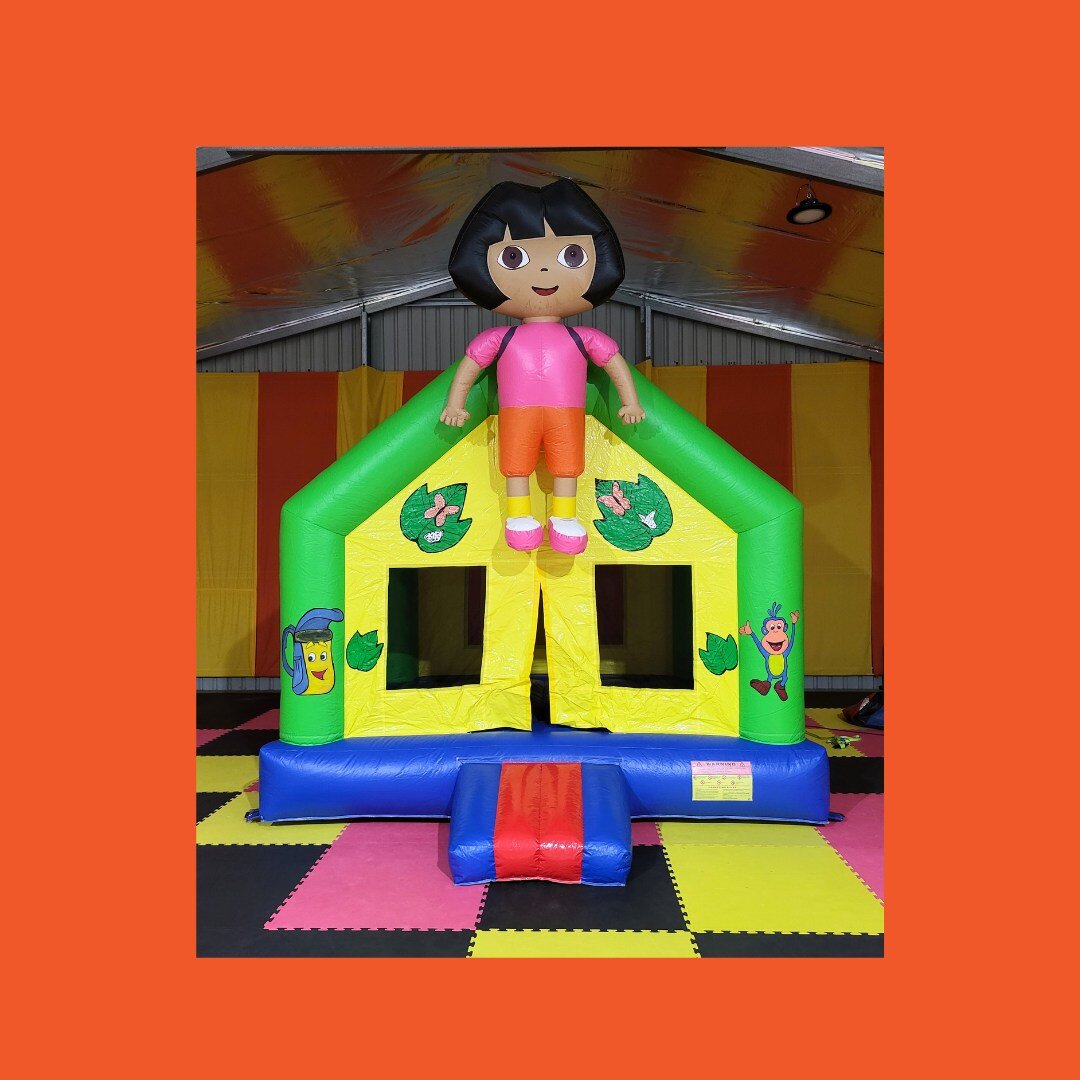 🎉 Step into the magical world of Dora with our adorable jumping castle! 🏰 Perfect for birthday parties, family gatherings, or any special occasion, this enchanting castle features vibrant colours and delightful images straight from the beloved anim