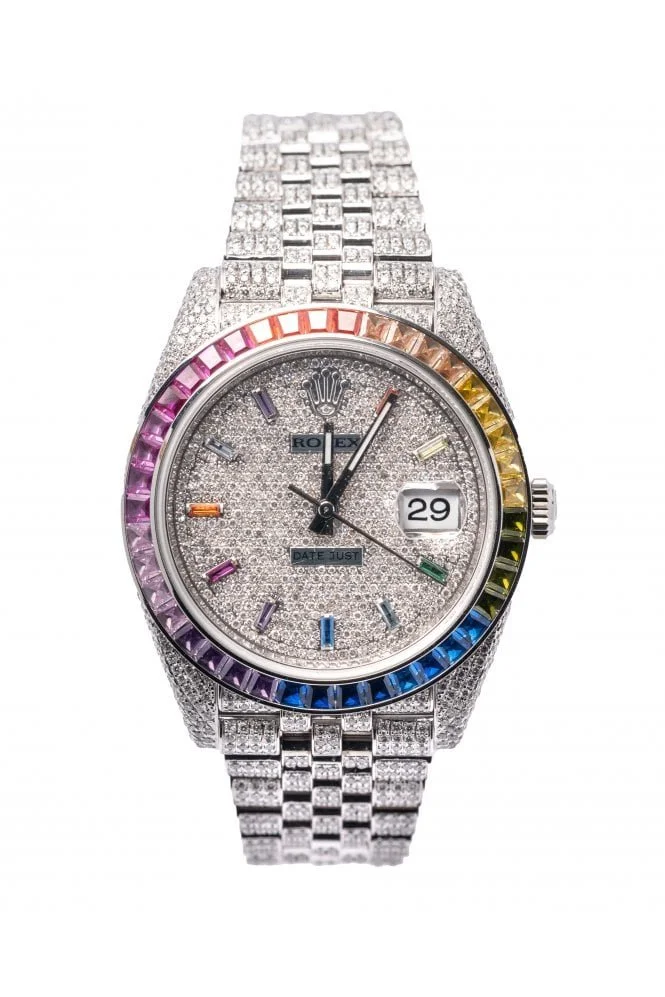 Rolex Datejust 41 Iced Out Rainbow Rolex Datejust 41 Iced Out