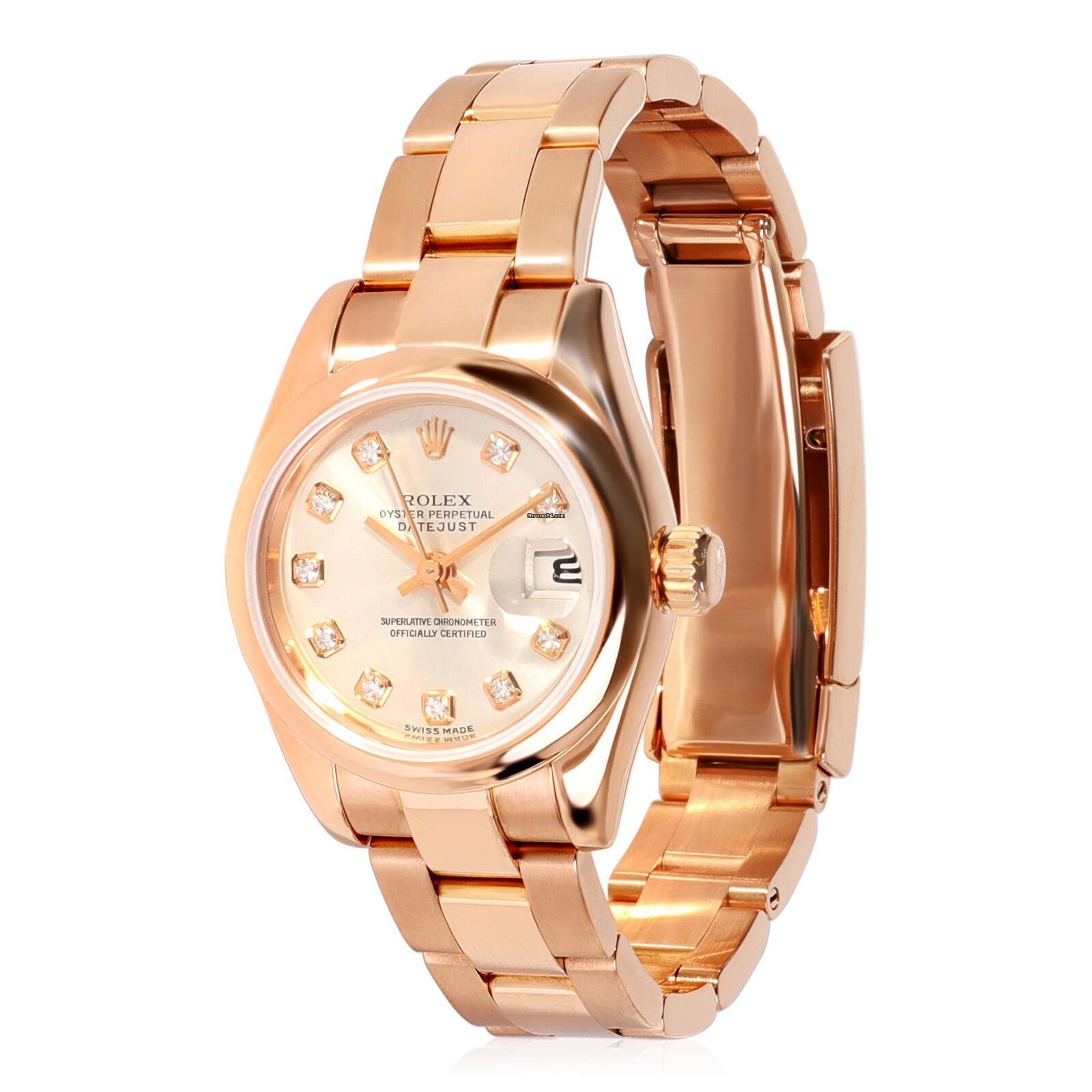 ROLEX DATEJUST ROSE GOLD WOMEN'S WATCH — The Watch Goat