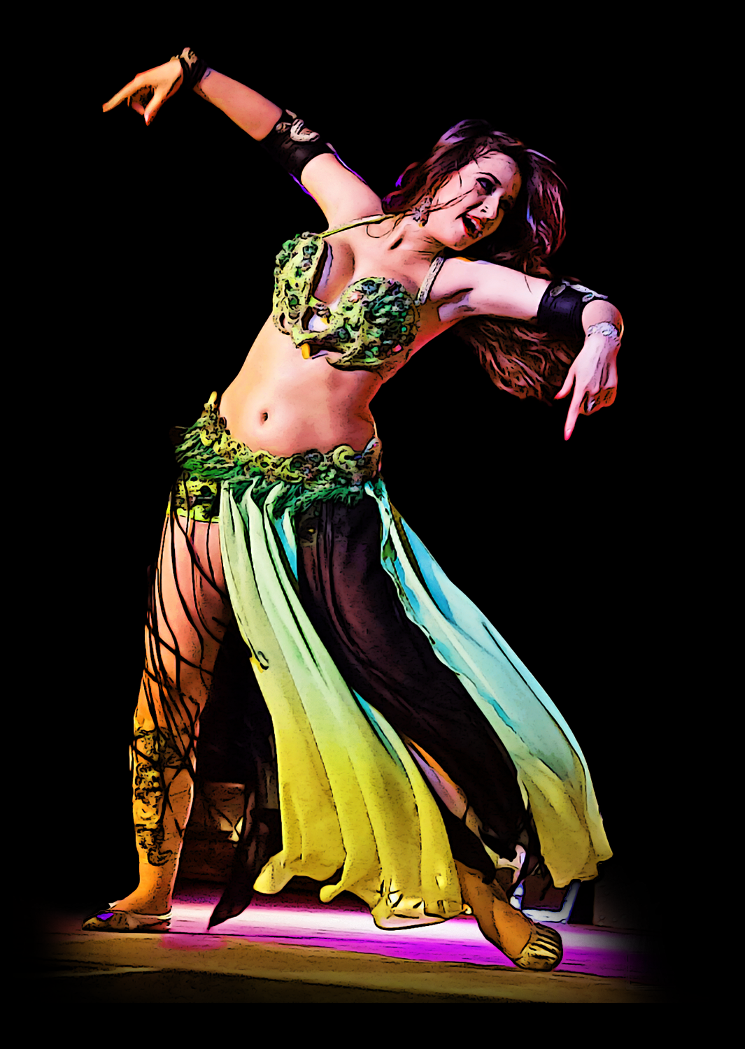 Belly Dancer Vanessa Oliveira from Safire Belly Dancers of Chicago