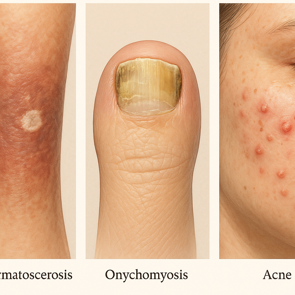A Complex Case of Lipodermatosclerosis, Atrophie Blanche, Nail Fungus &amp; Adult Acne: Comprehensive Dermatologic Care in Katy &amp; Houston, Texas
