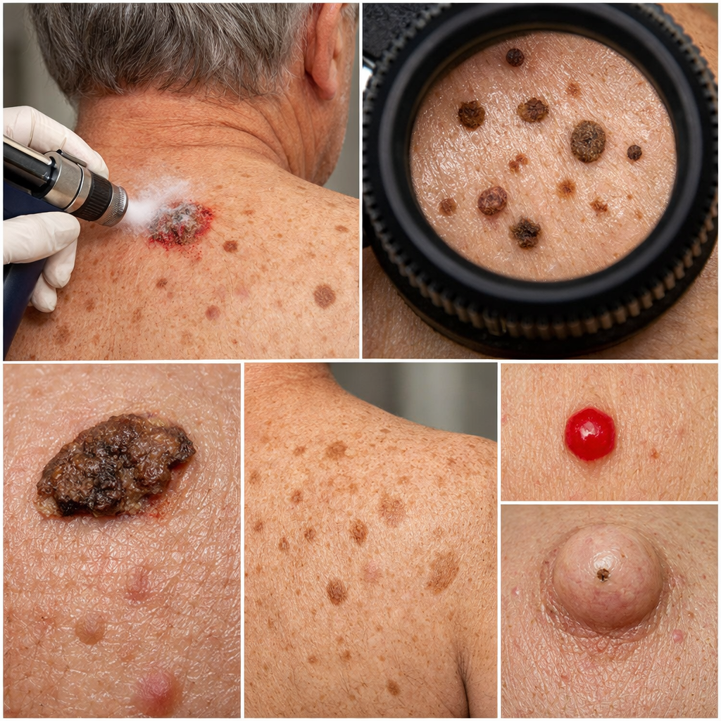 Full Body Skin Examination Case Report: Identifying Benign Skin Lesions in a 62-Year-Old Male