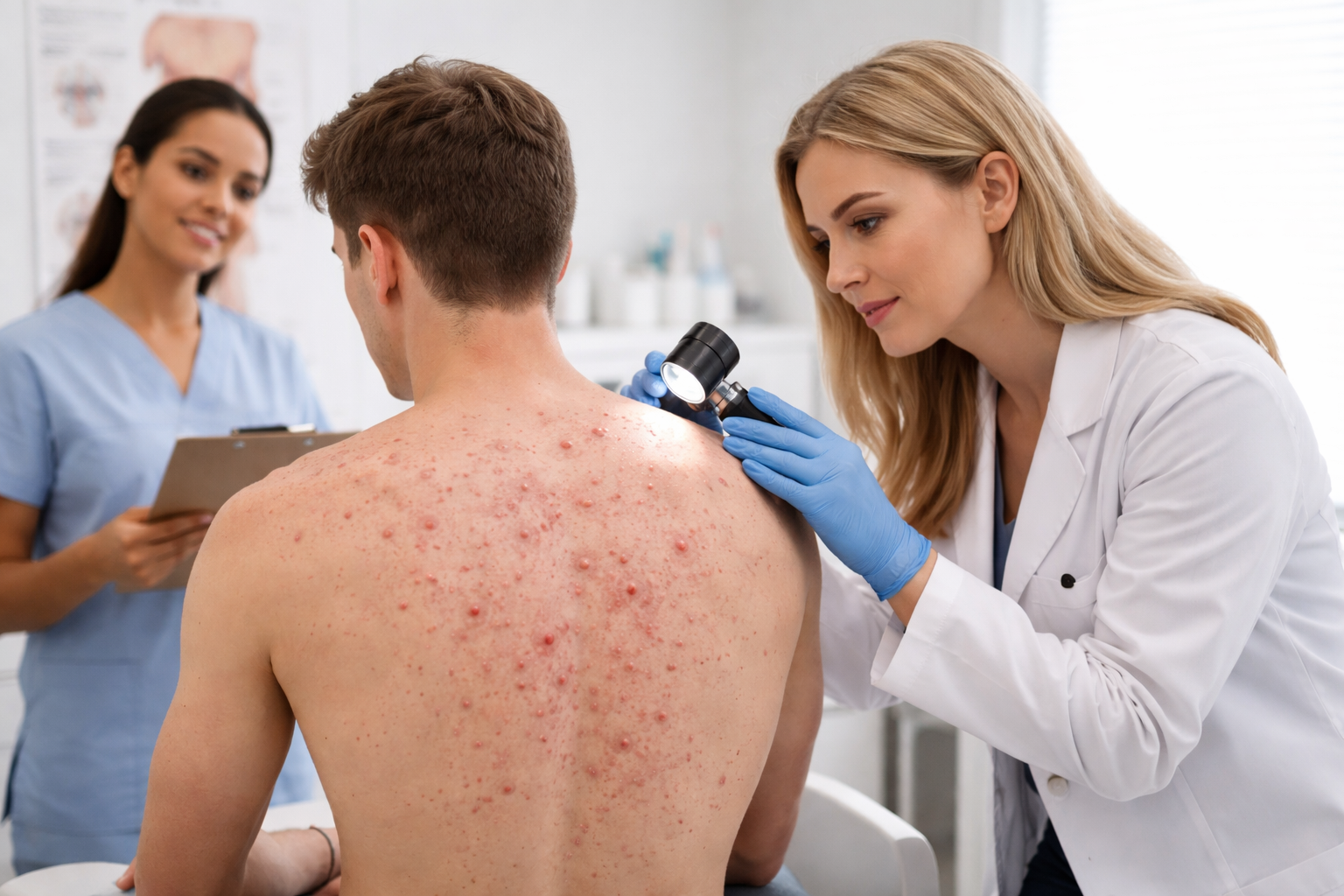 Case Report: Treating Severe Truncal Acne With Isotretinoin in a Young Adult Male