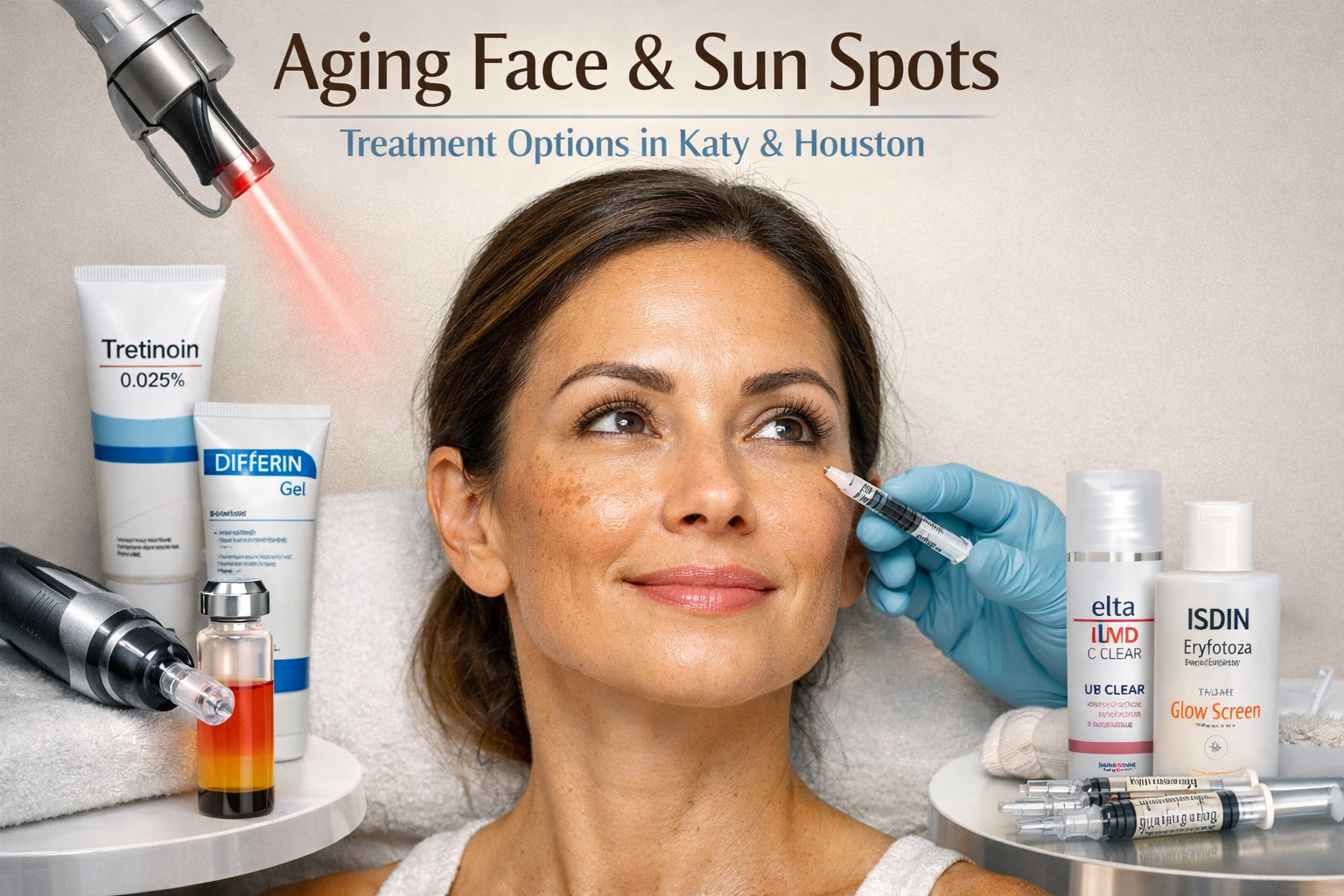Aging Face and Sun Spots: A Personalized Anti-Aging Consultation in Katy &amp; Houston, Texas