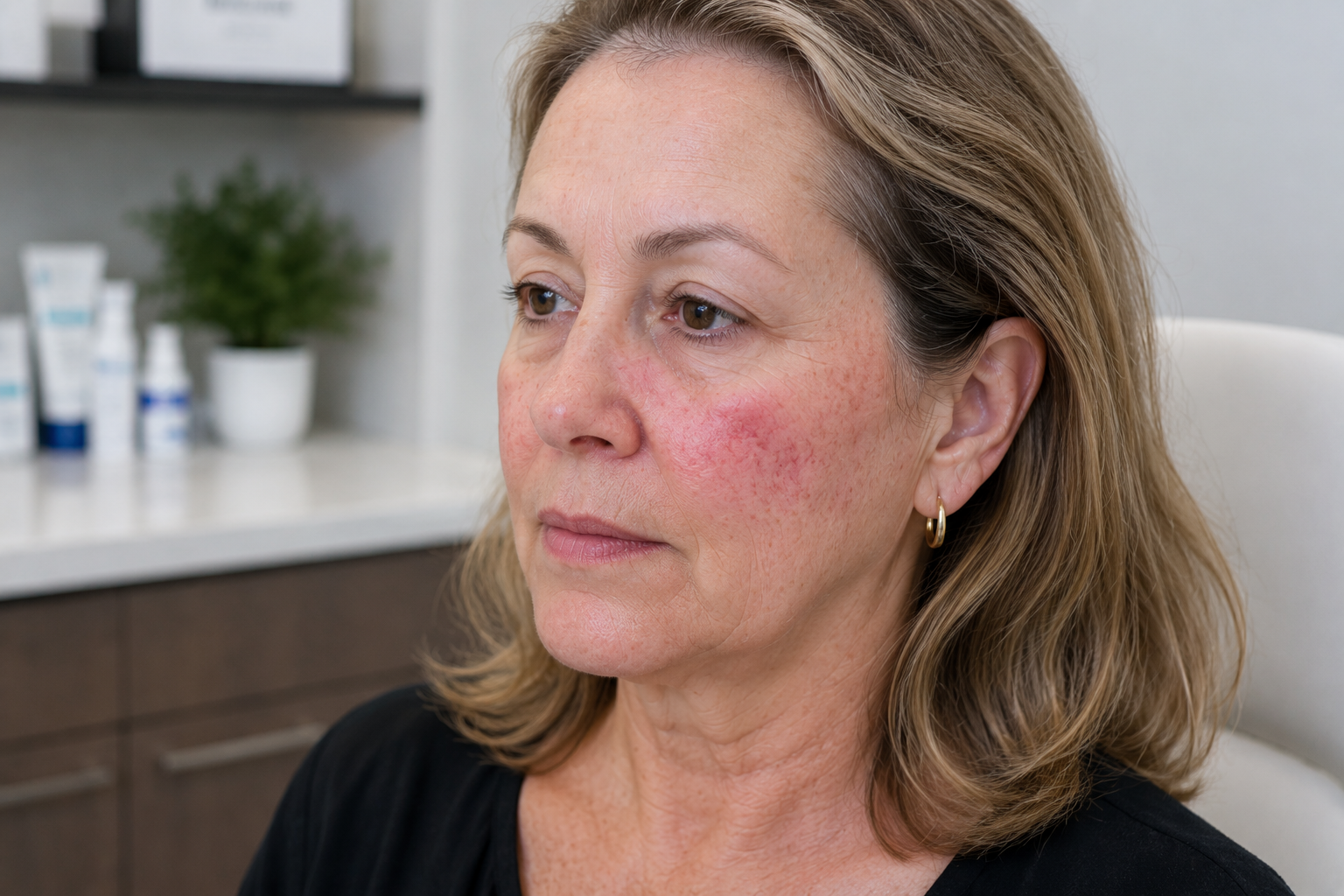 "Why Do I Have a Sudden Red Face Rash and Strange Skin Spots at 67?"