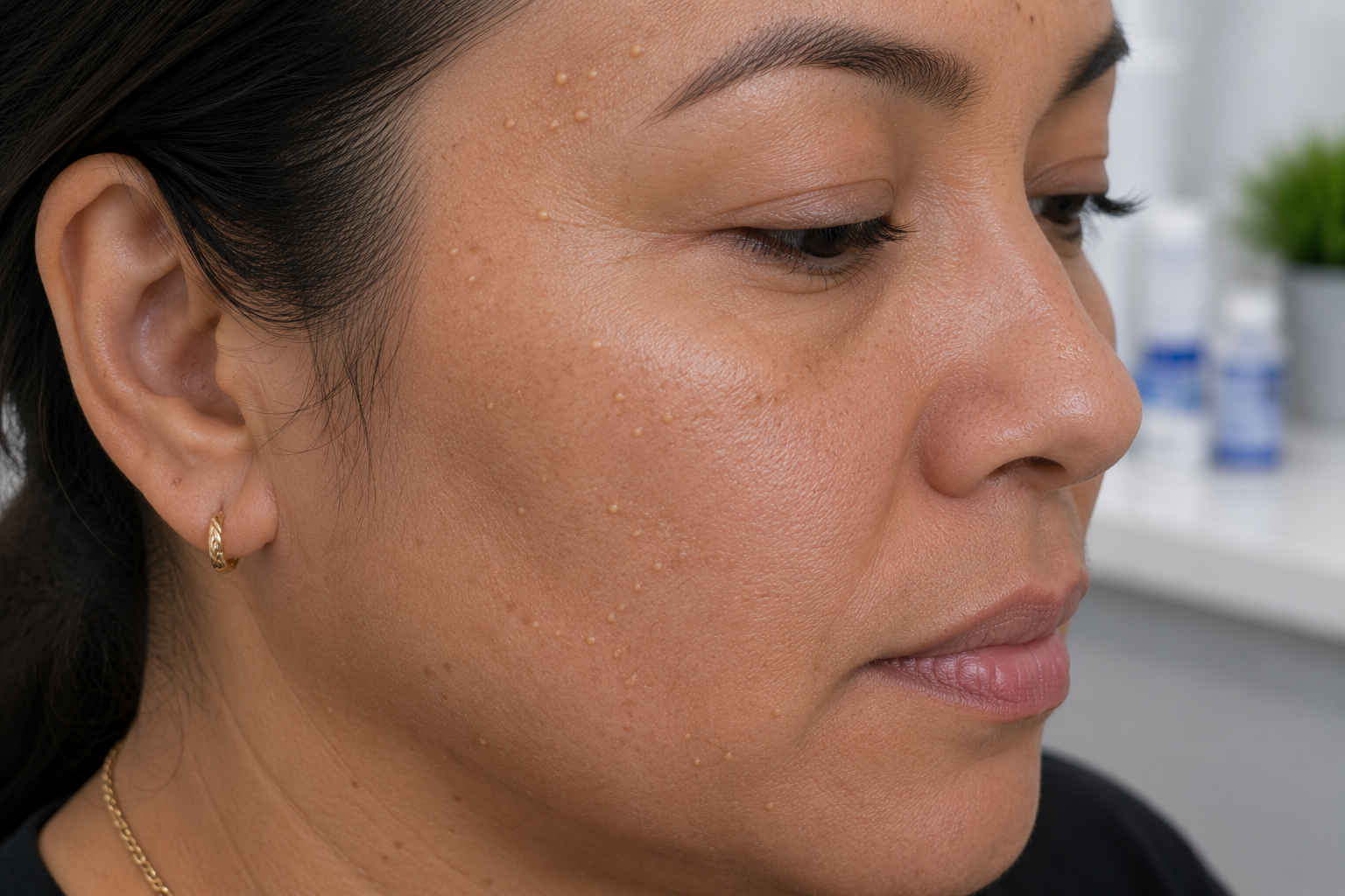 Why Do I Have Yellowish, Bumpy Spots on My Face and Neck That Won't Go Away?