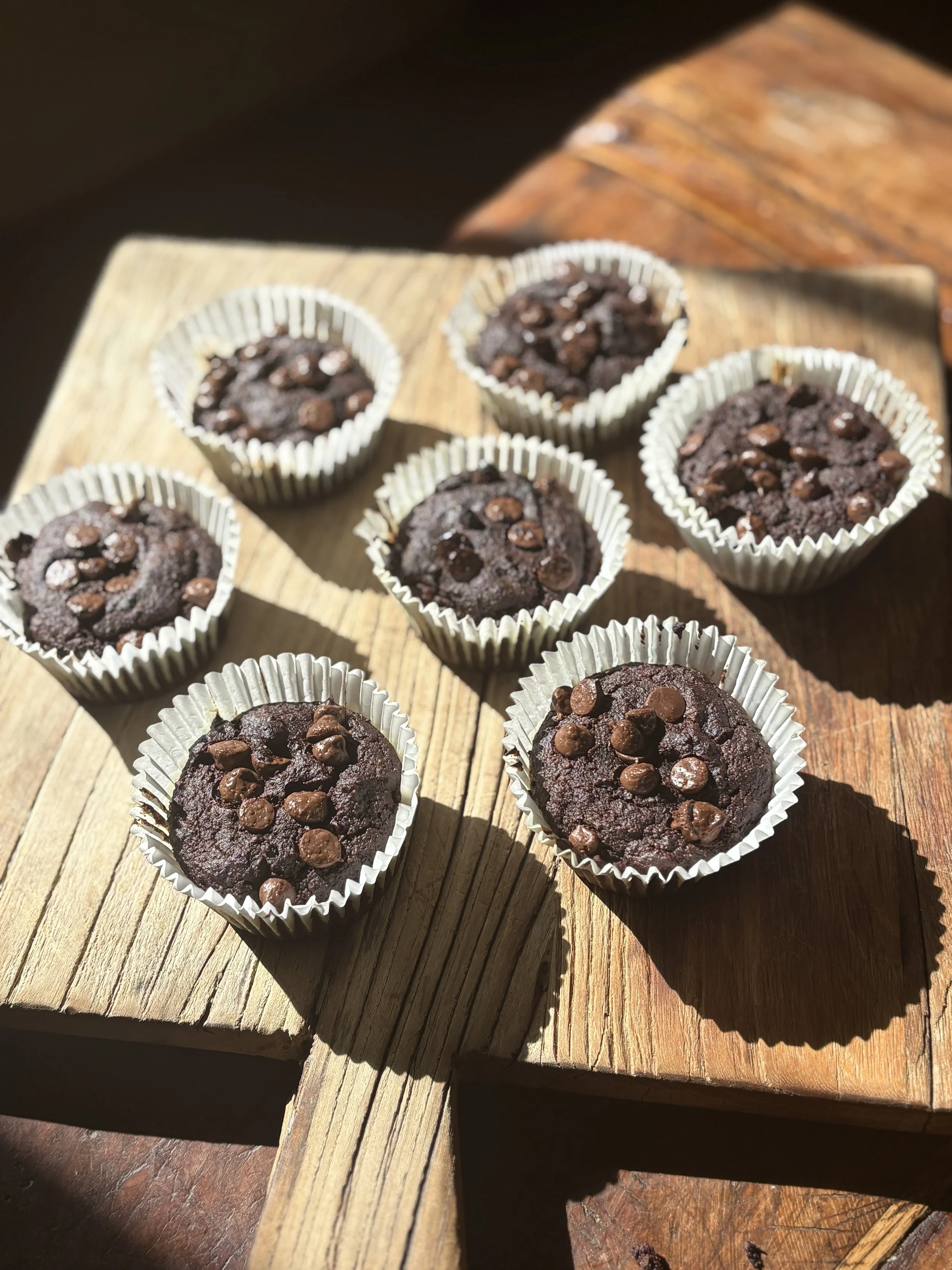 Choc-full-of-veg Muffins