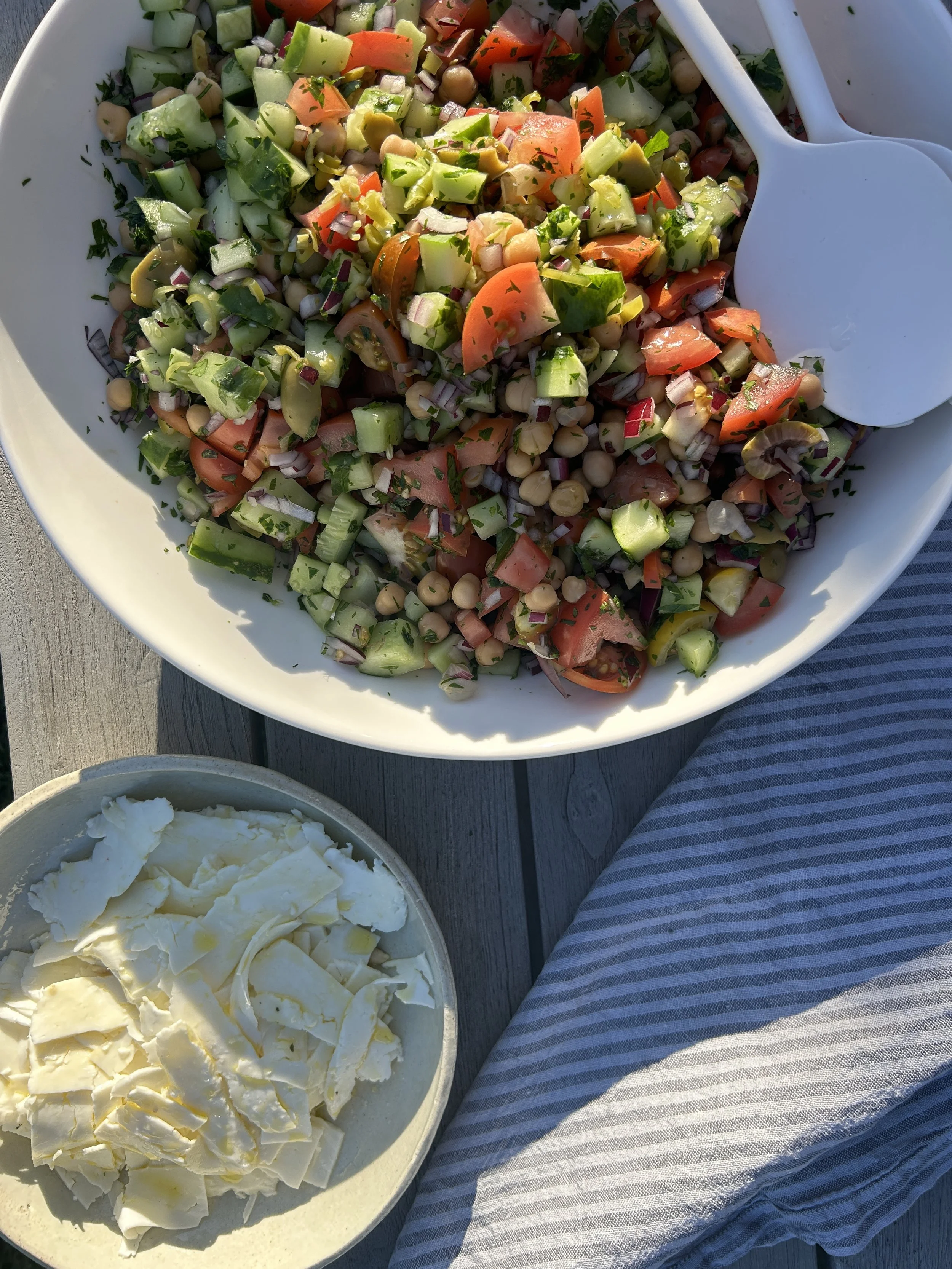 Lebanese-inspired bean salad