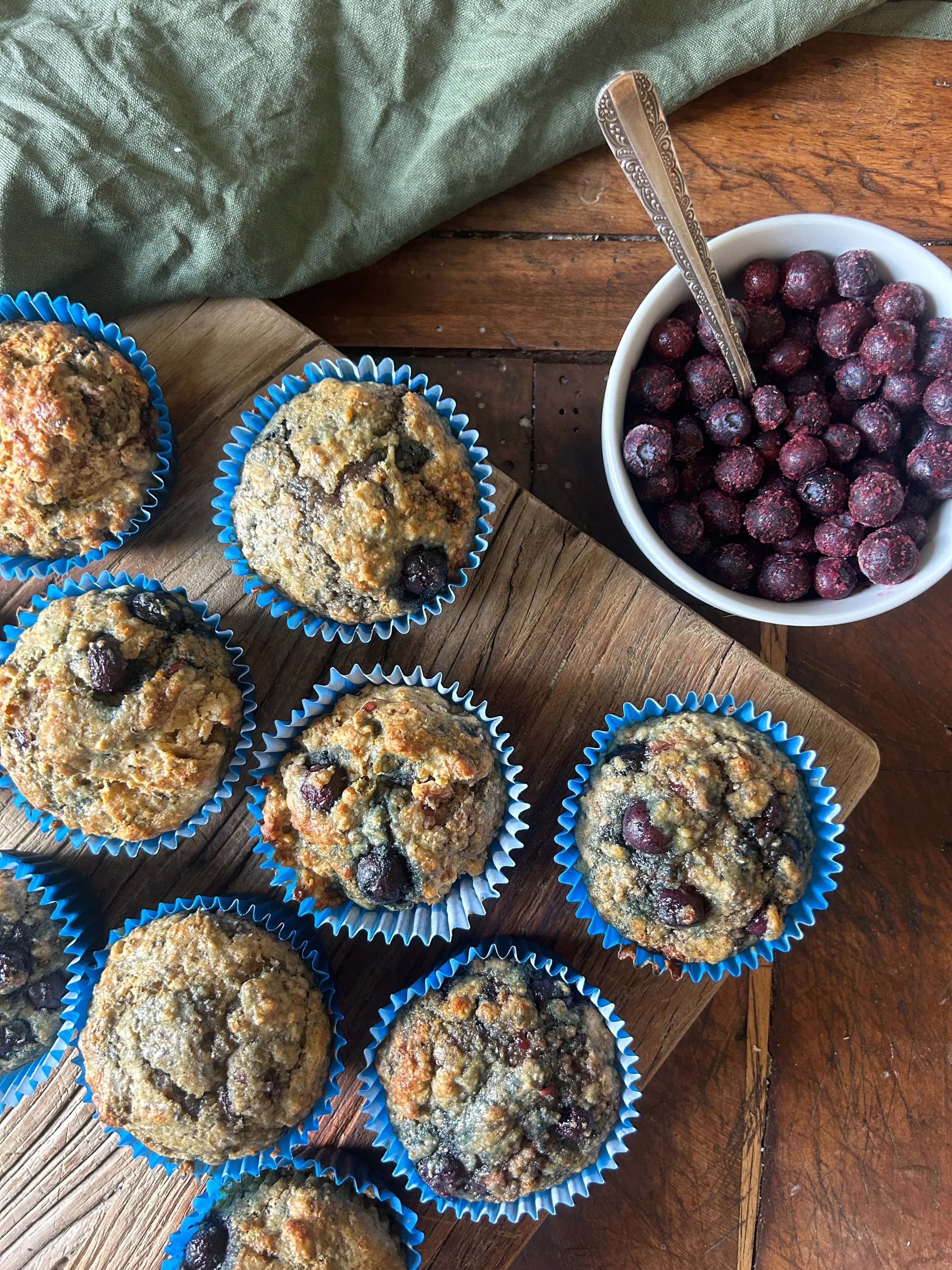 Blueberry &amp; Chia Mini Muffins