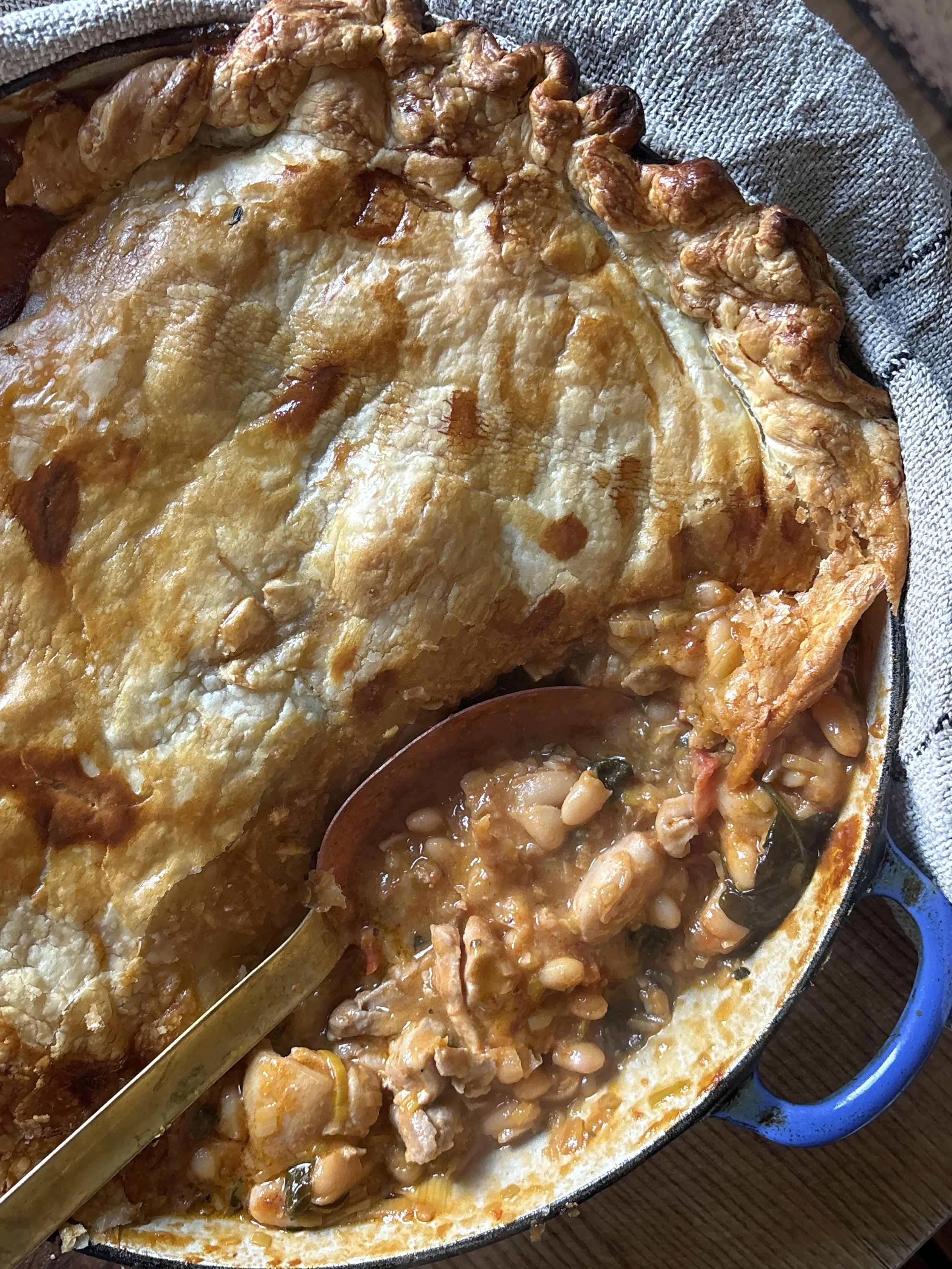 Marry Me Three Times with Beans, Chicken &amp; Pie