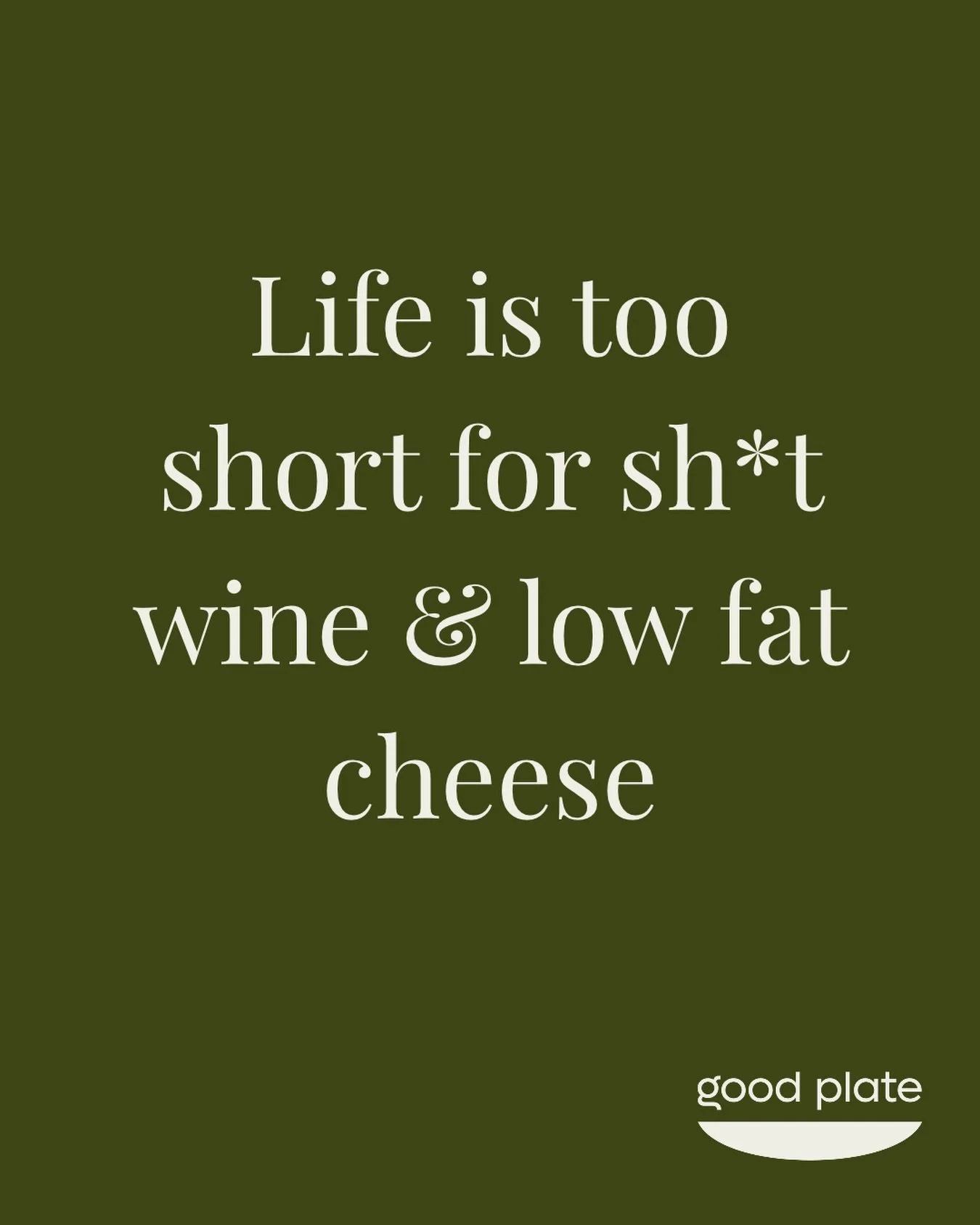 GOOD FOOD | That&rsquo;s right. You heard me right. I&rsquo;m a nutritionist, and I want you to enjoy your food 👋

The real cheese. The good bread. The butter on your potatoes&hellip;alllll of the butter, right @whitneyspicer 🧈

There&rsquo;s room 