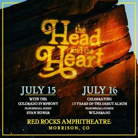 The Head and the Heart with The Colorado Symphony Orchestra at Red Rocks Party Bus 07/15/2026
