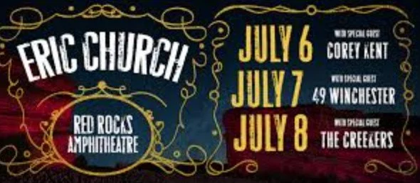 Party Bus to Eric Church at Red Rocks 07/08/2026 