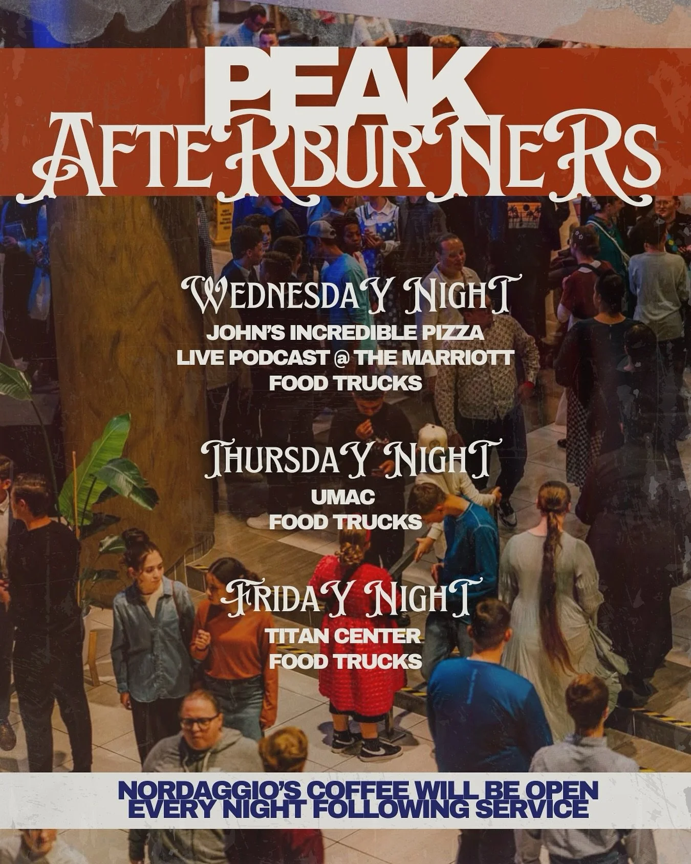 You don&rsquo;t want to miss the PEAK afterburners this year!🍕⛳️☕️😎 It&rsquo;s always a good time and you will not regret being apart!! More information coming 🔜🥳