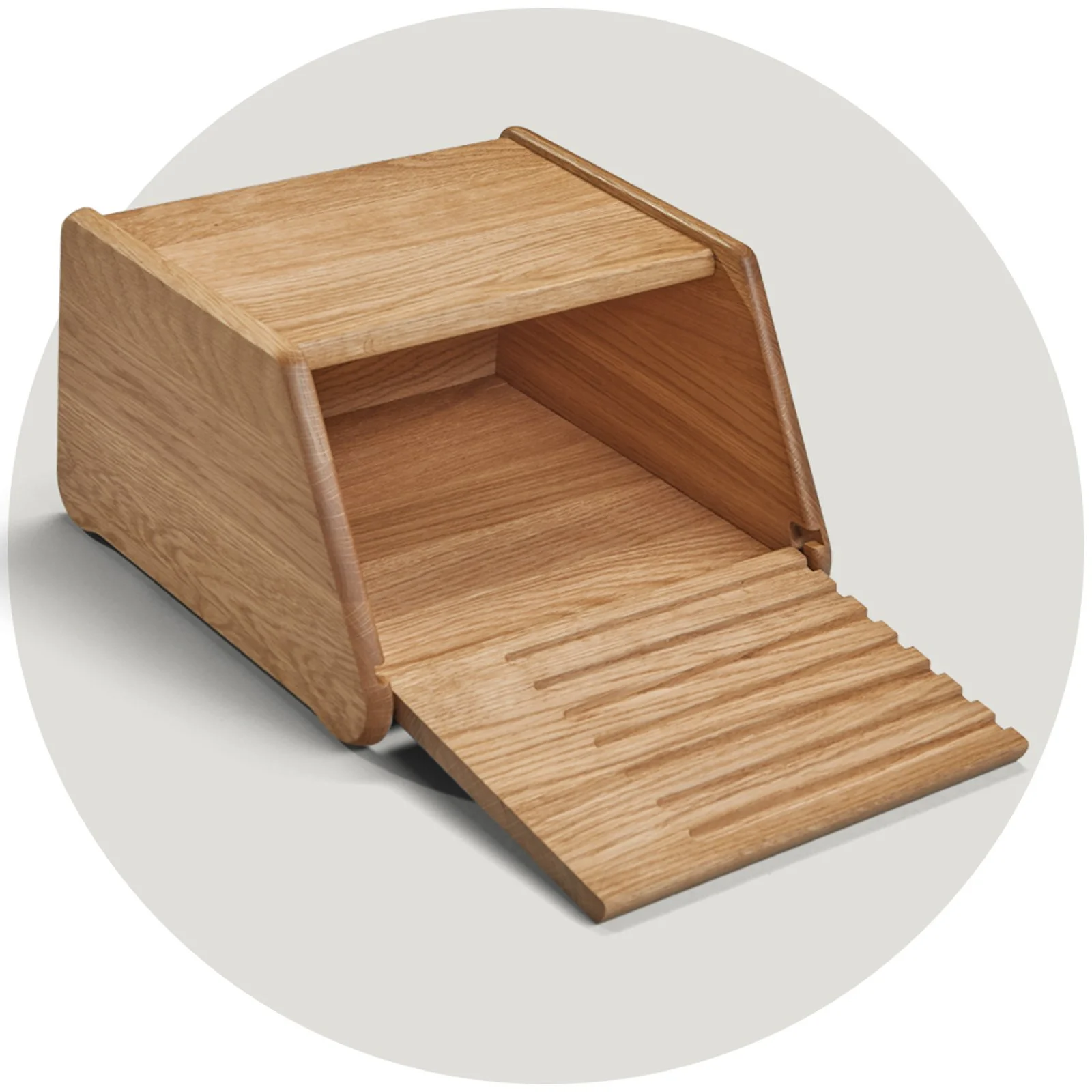 Bread box with removable lid / small