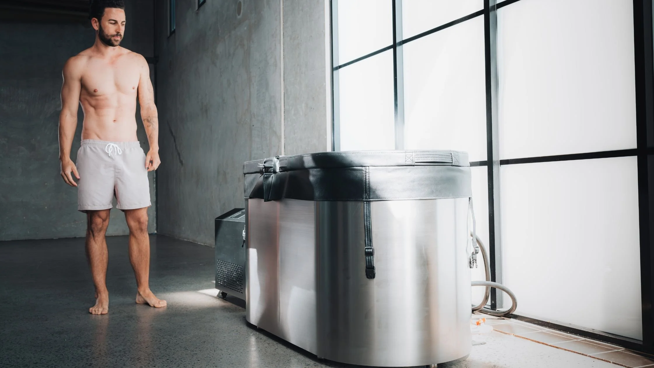 stainless steel ice bath