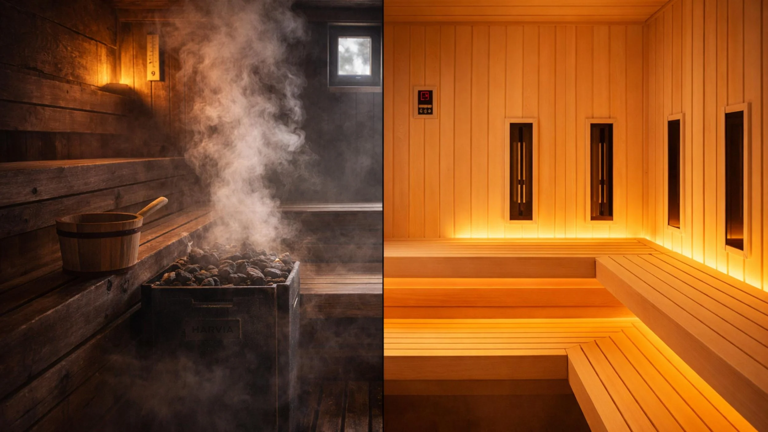 traditional sauna vs infrared
