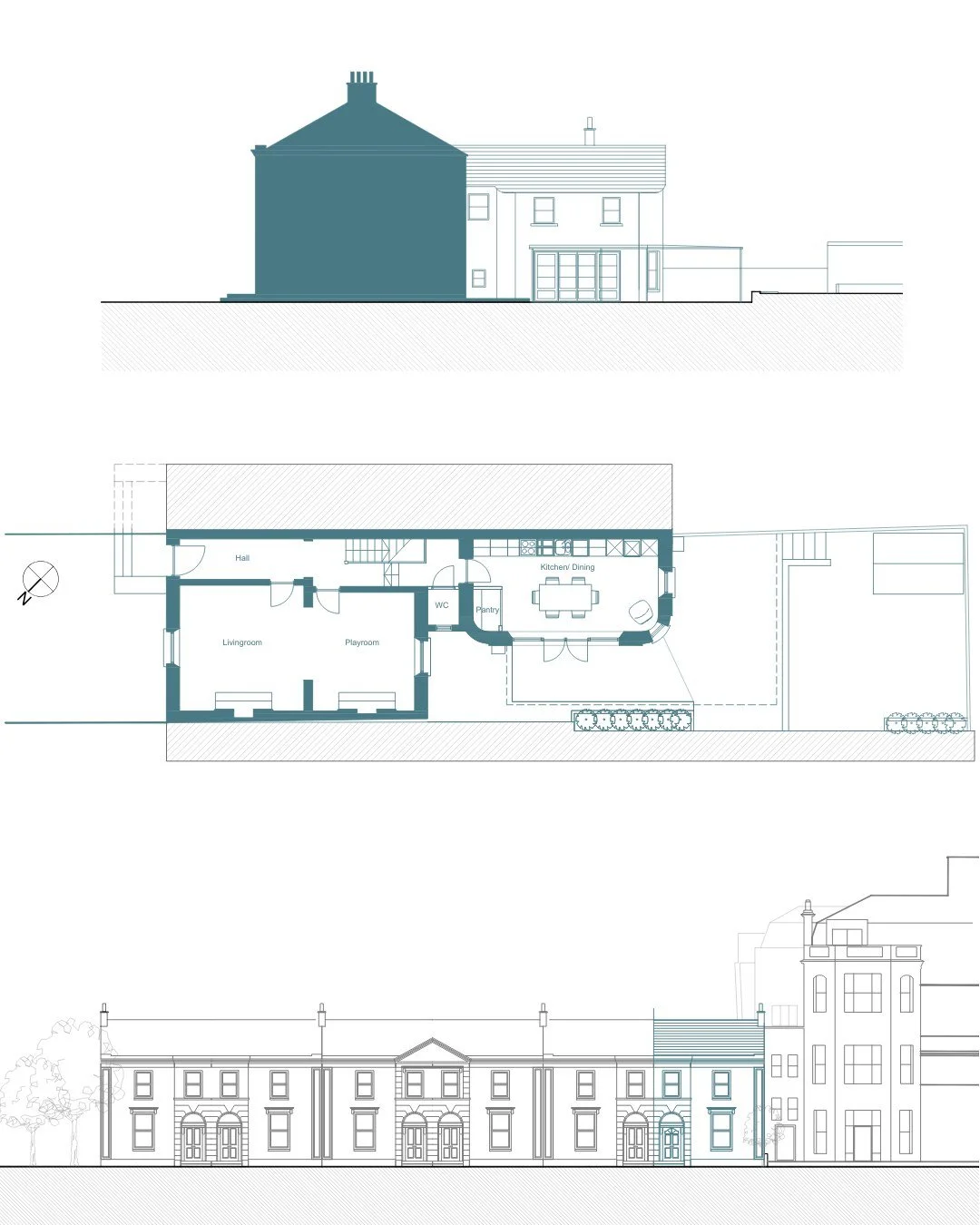 Delighted to have received PLANNING GRANT for a small but meaningful intervention to a Bray Protected Structure. 🎉🏠

The clients came to me with a kitchen in the return that felt cramped, dark, and disconnected, with kitchen units previously arrang