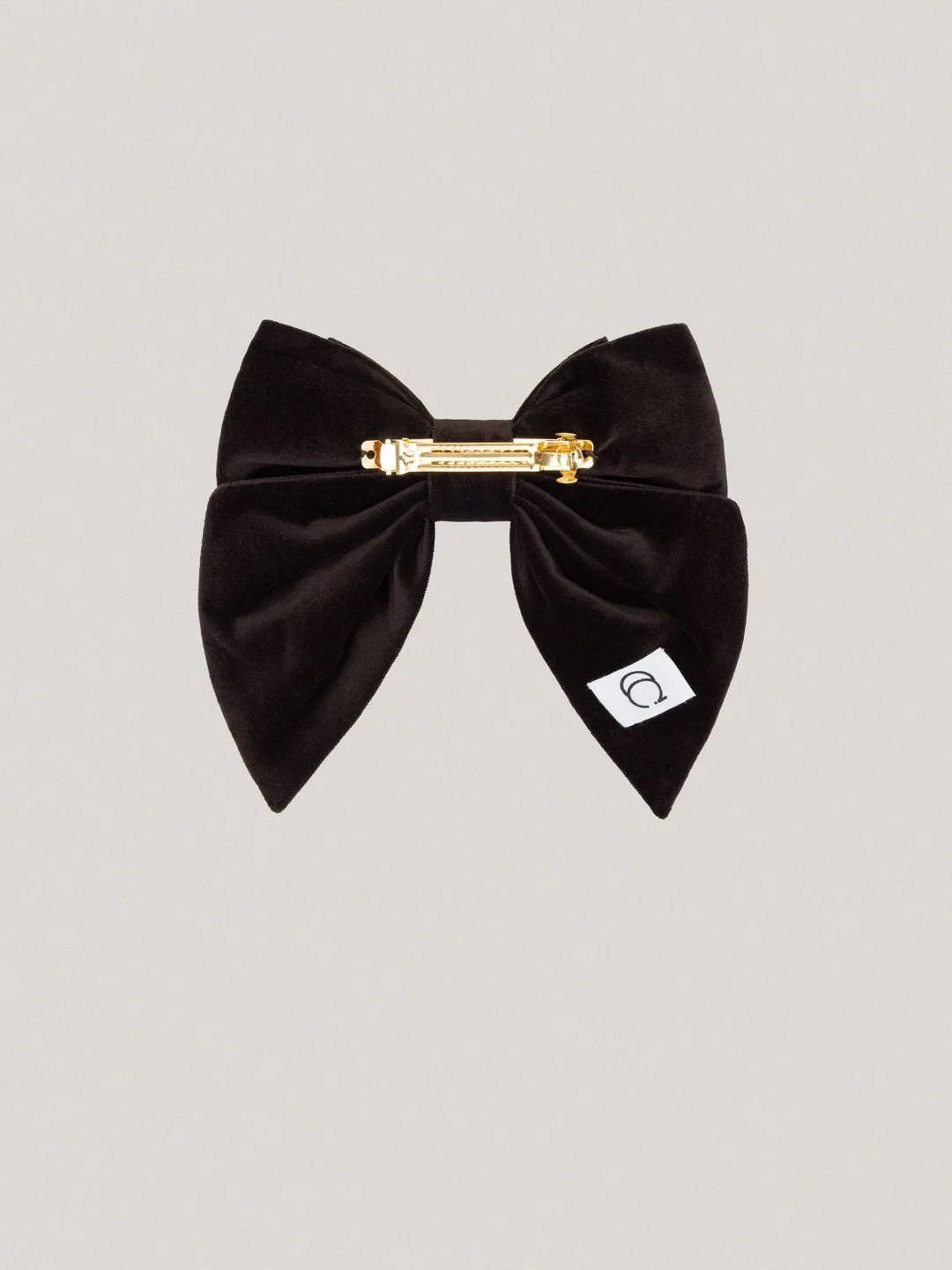OLA. Noeud Court Hair Bow in Black Black Hair Bow Clip, Sailor Bow, Black Hair Bow, Hair Bow  main image 4