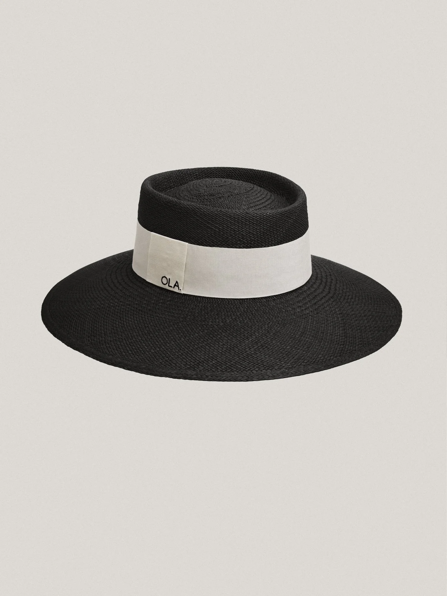 Le Panama Black - White Ribbon