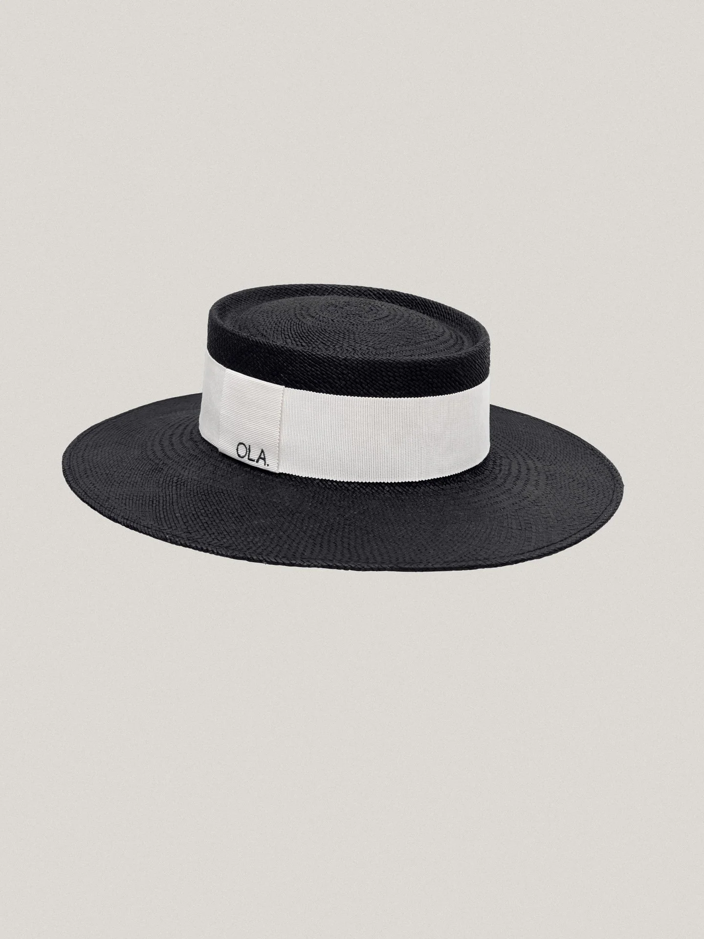 Le Canotier Black - White Ribbon