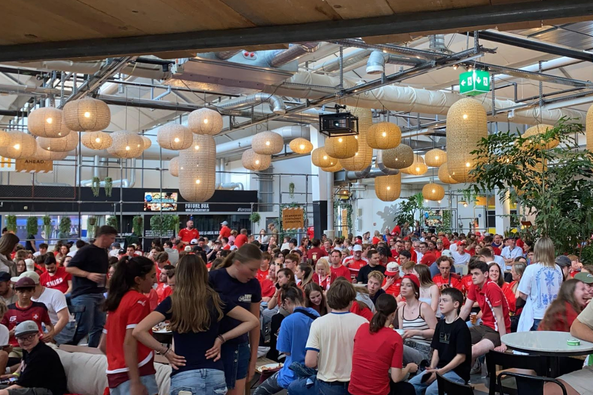 Nervenkitzel beim Eishockey WM-Public Viewing