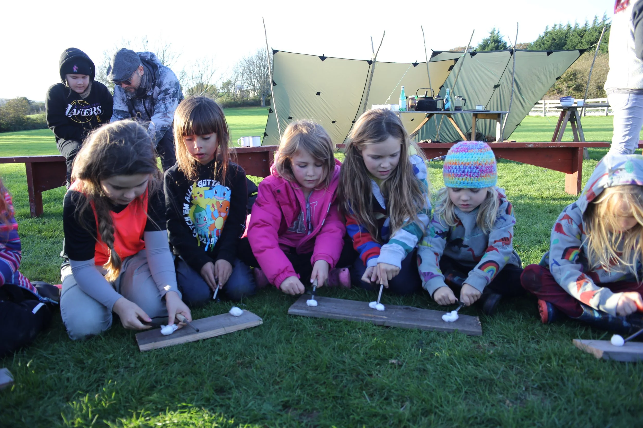 School Pupils Firelighting Session