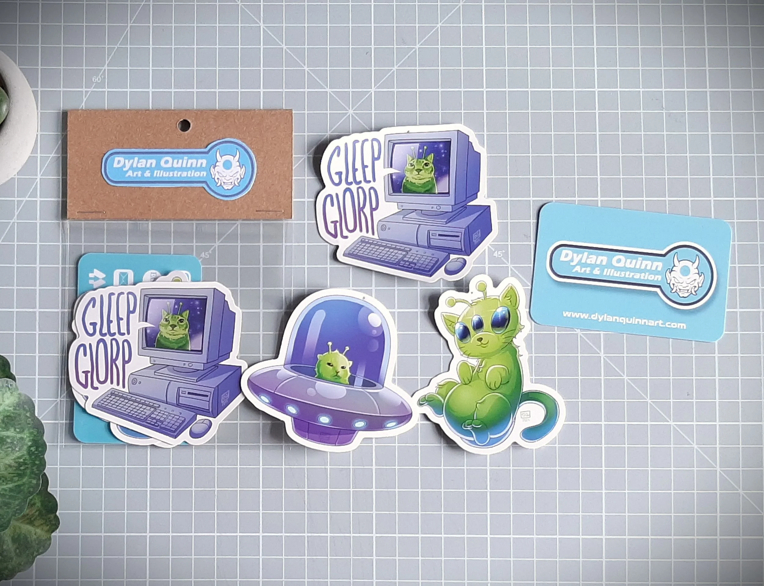 Space Cats - 3 Stickers