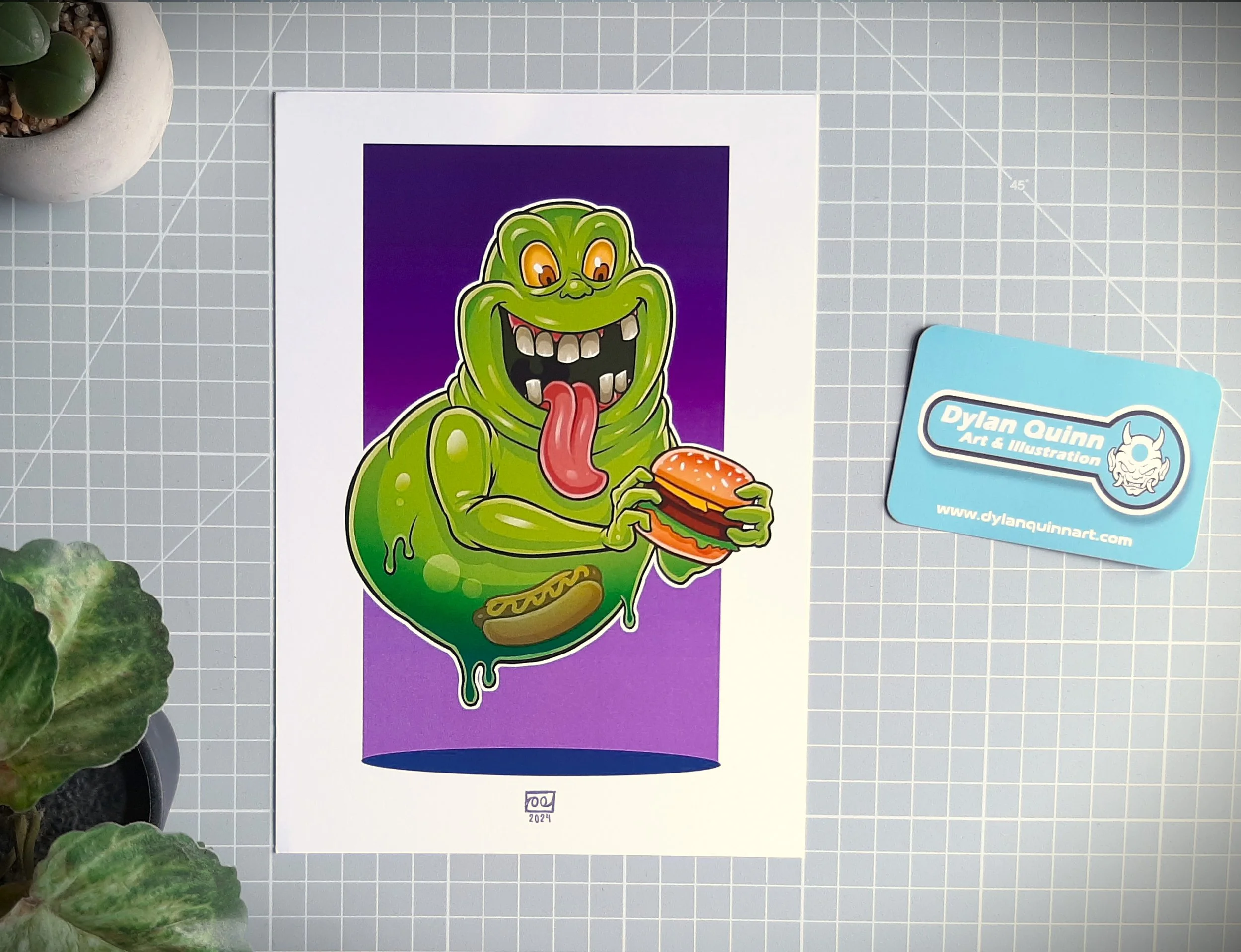Slimer A5 Print