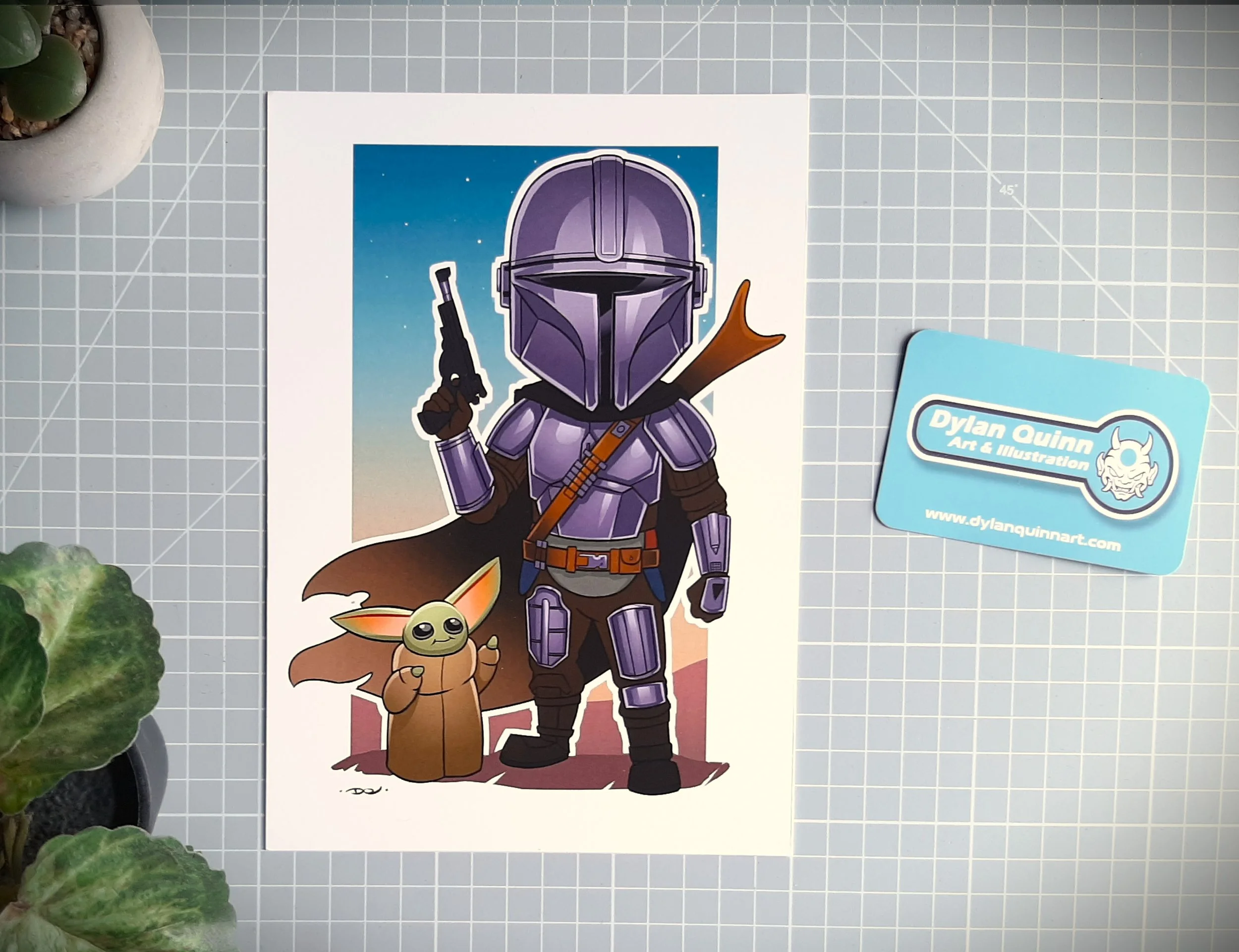 Mandalorian A5 Print