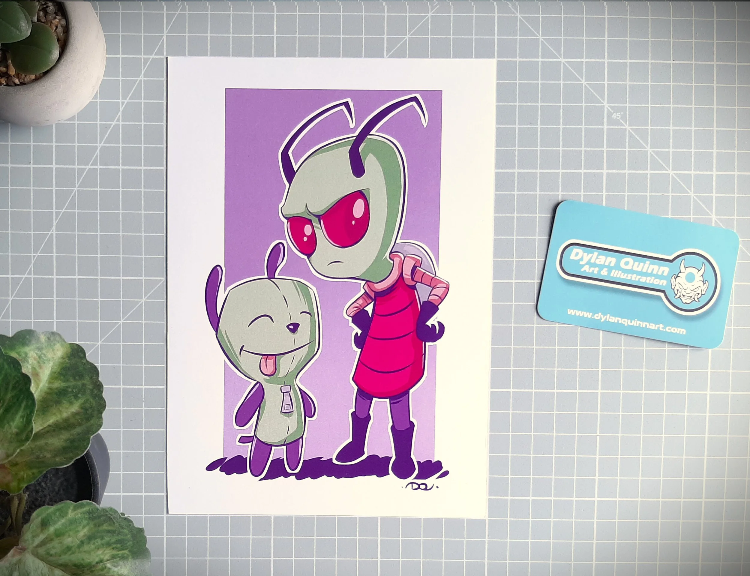 Invader Zim A5 Print