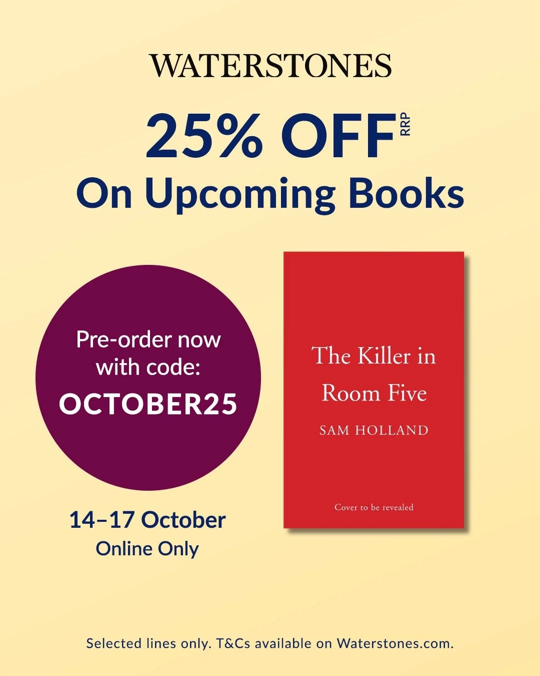 We're a bit cart before the horse - we don't even have a cover yet! - but I promise the book is written and it's coming in May 26. You can preorder it now from @waterstones with 25% OFF! But only until 17th October, so get your order in now! Link in 