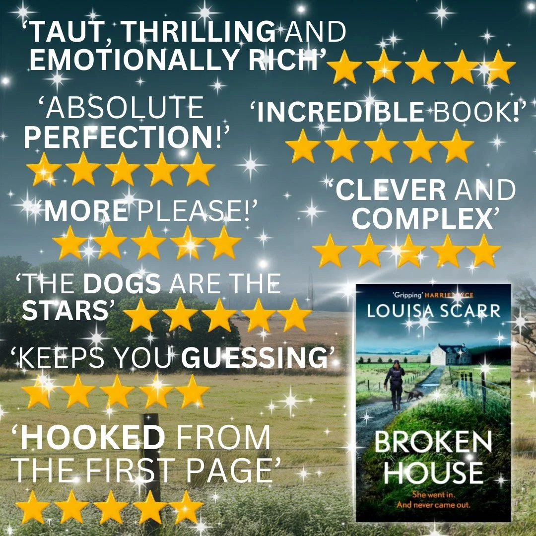 Thank you so much to everyone who has read and reviewed Broken House so far! Putting reviews on sites such as Amazon does make a huge difference to authors such as myself - the algorithm Gods approve, and are more likely to recommend it to future rea