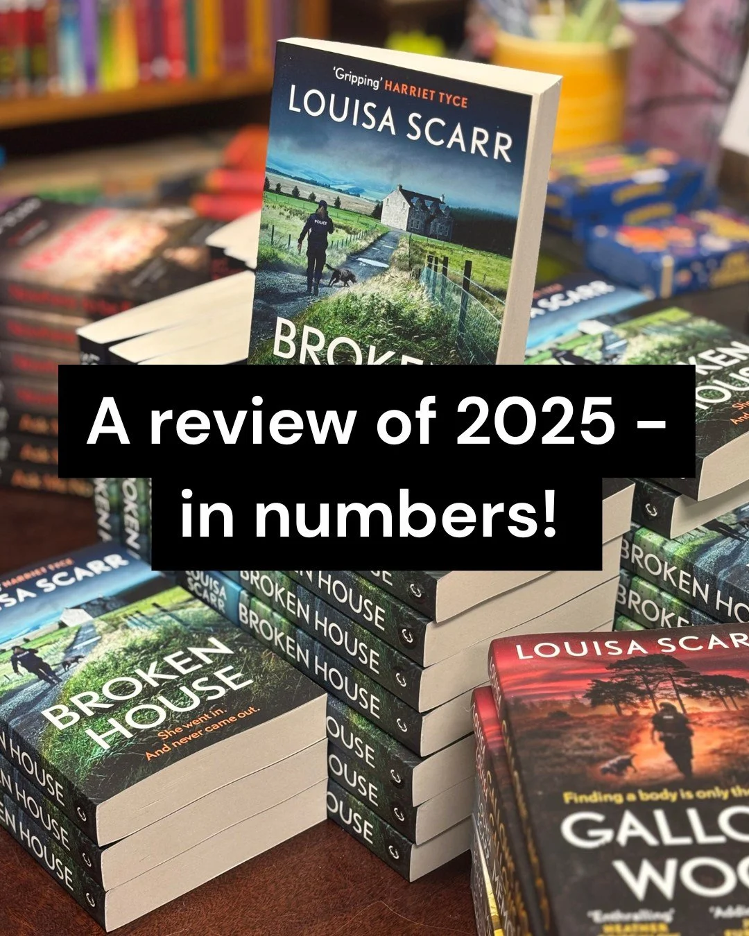 2025 - by numbers!
For balance, it's worth adding the other side of the story.
None of my books hit the Sunday Times list. I had zero reviews in any UK newspaper or magazine. And I didn't get a single panel at any of the big UK festivals. (I did chai