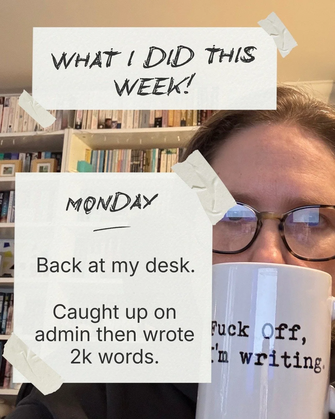 This is my reality - trying to balance writing with days off so I don't lose momentum but I also enjoy the holidays! The good news is I've reached the end of part two of the book. It's coming out a bit short, but that's okay - still lots of work to d