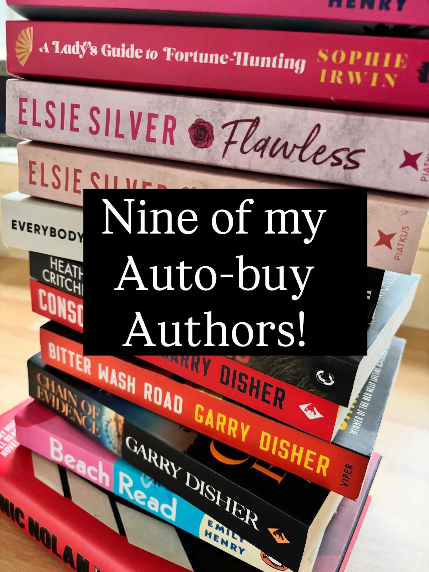Nine of my auto-buy authors! As usual, a mix of crime and romance. And many with exciting new books on the horizon.
Who am I missing? Tell me yours!
#bookrecommendations #favouriteauthors #autobuyauthors