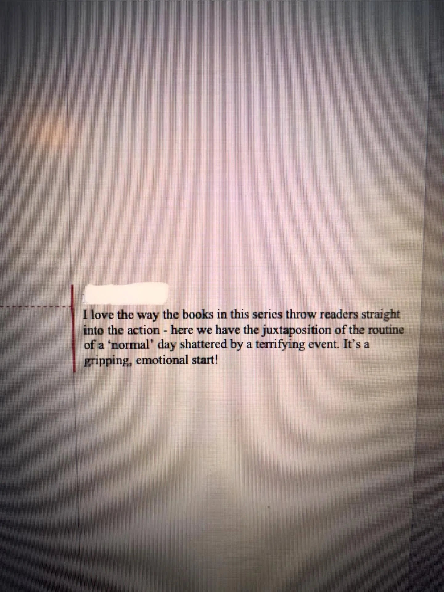 I&rsquo;m currently doing my copyedits on Dog 4 (aka Leicester Square) and I am loving my copyeditor&rsquo;s comments! Shout out to all the editors out there who understand how an author&rsquo;s delicate ego needs to be massaged every now and again. 