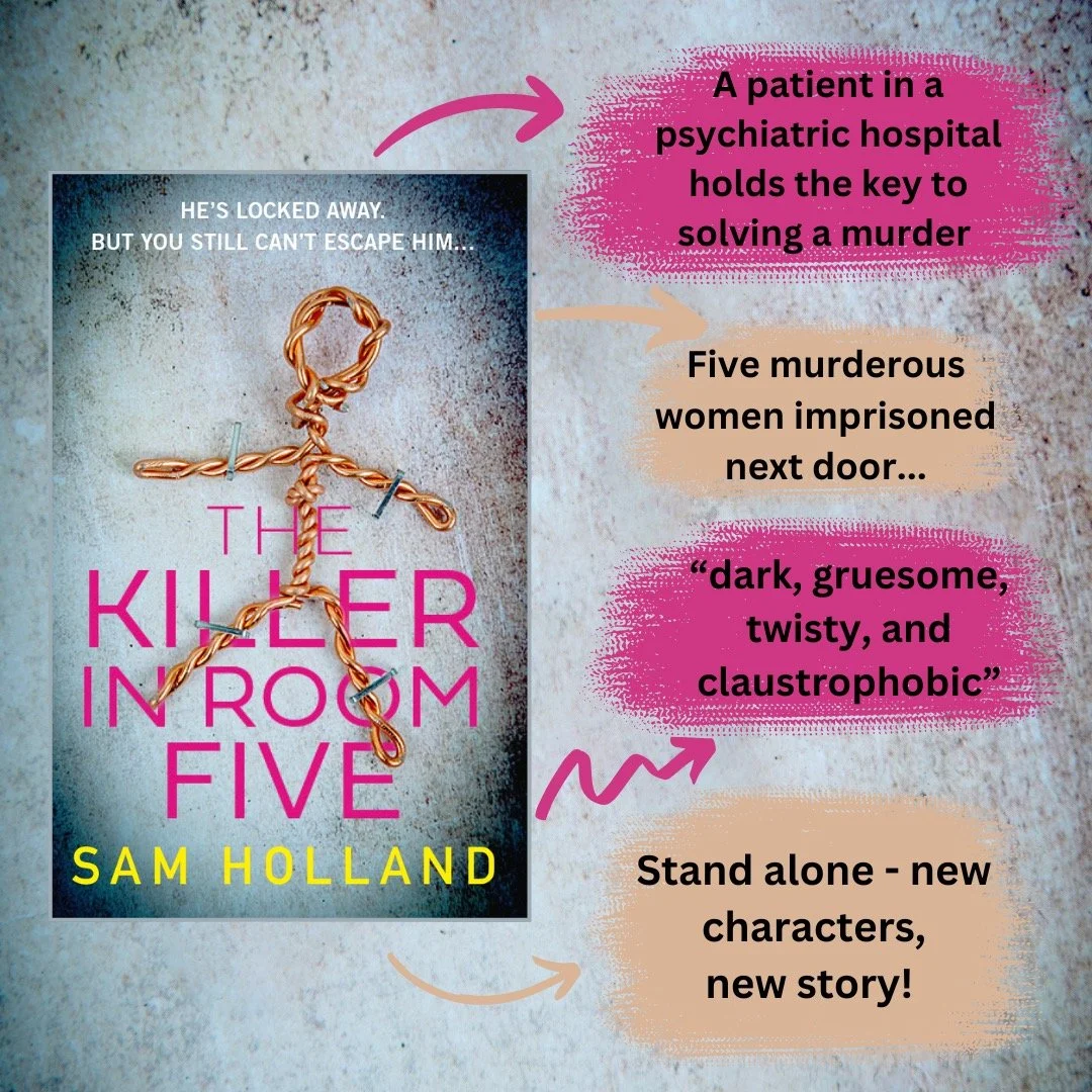 Even though The Killer in Room Five is a stand alone, I thought it would be a good time to remind you all what my other books are all about!
I like to describe the Major Crimes series as similar to the Marvel universe - they all exist in the same wor