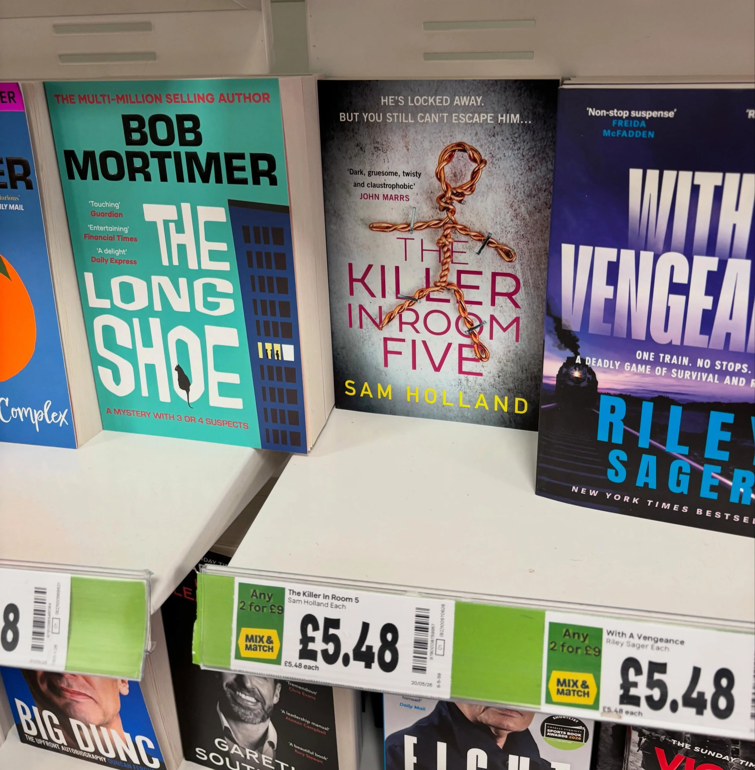 Popped into Asda to check out The Killer in Room Five - and there was only one left! Grab one quick!

(@thebookshop1933 described the murderous women of Hollowpines as the alternative spice girls and now I can&rsquo;t stop laughing.)