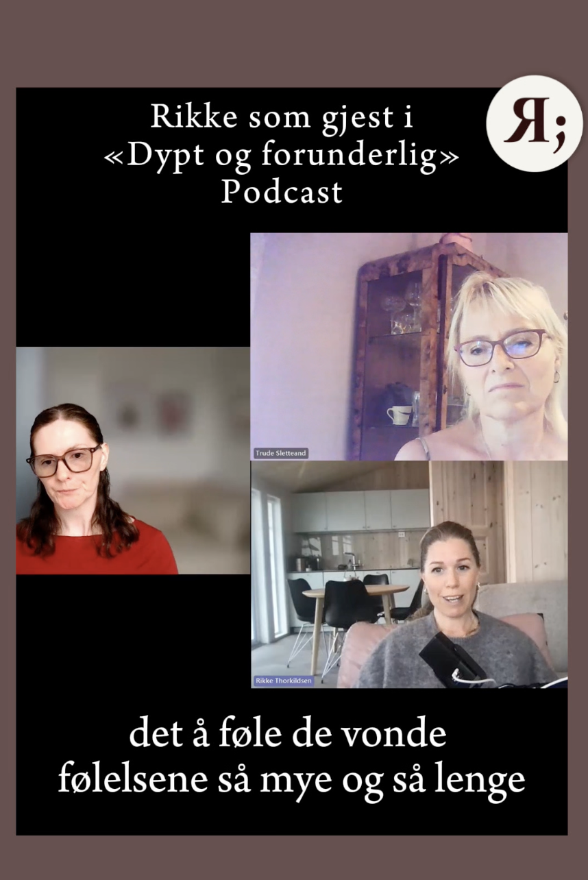 Rikke gjester Dypt og forunderlig podcast