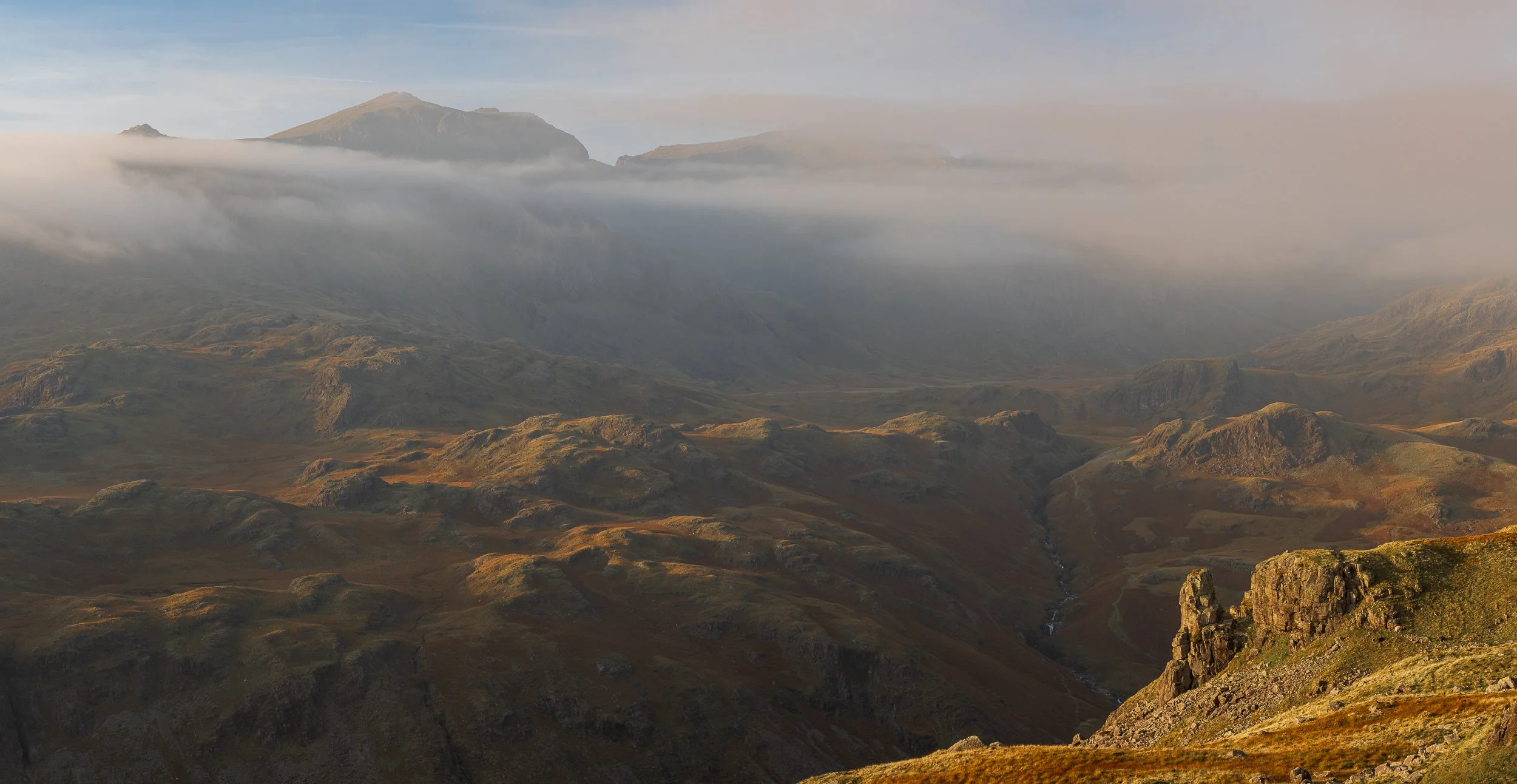Scafell Range from Hardknott Fell
