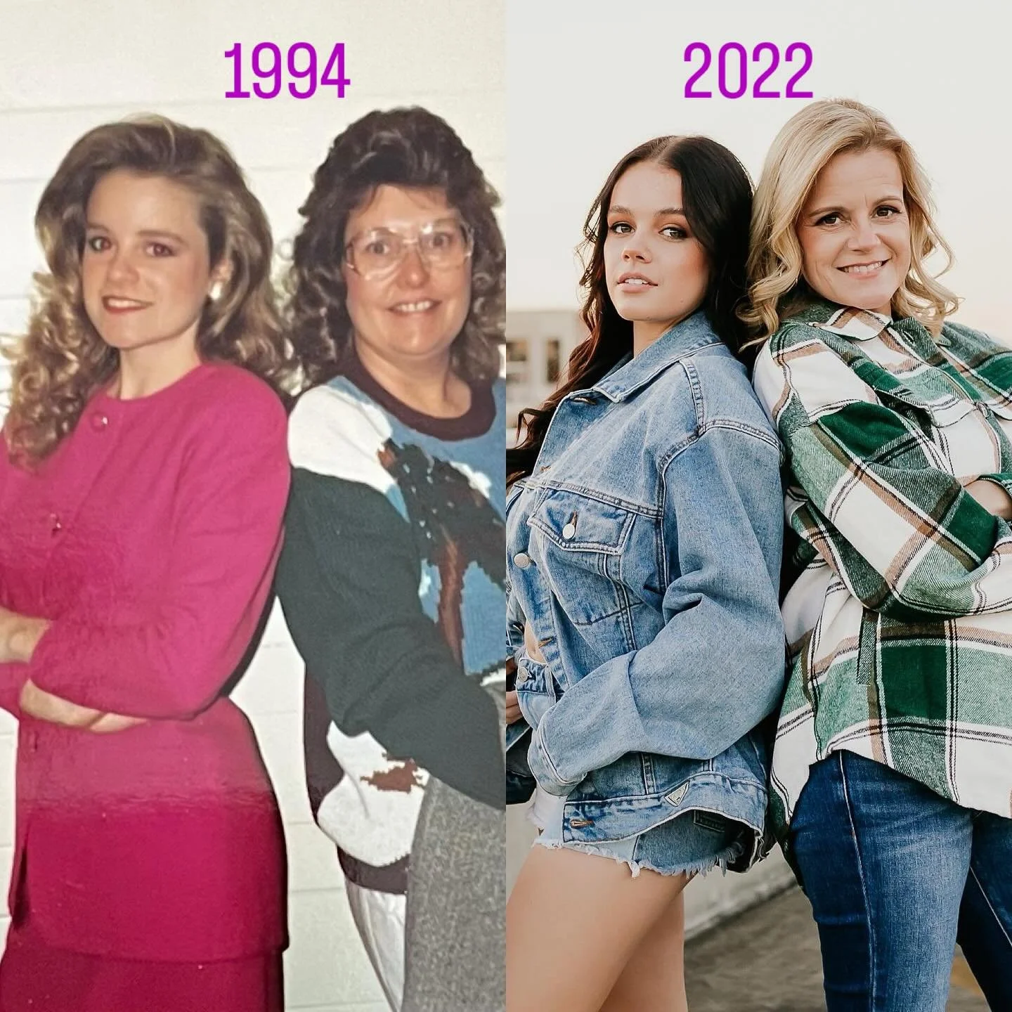 When you stumble onto old photos and realize we accidentally recreated a moment. Mother/daughter bonds are so special!