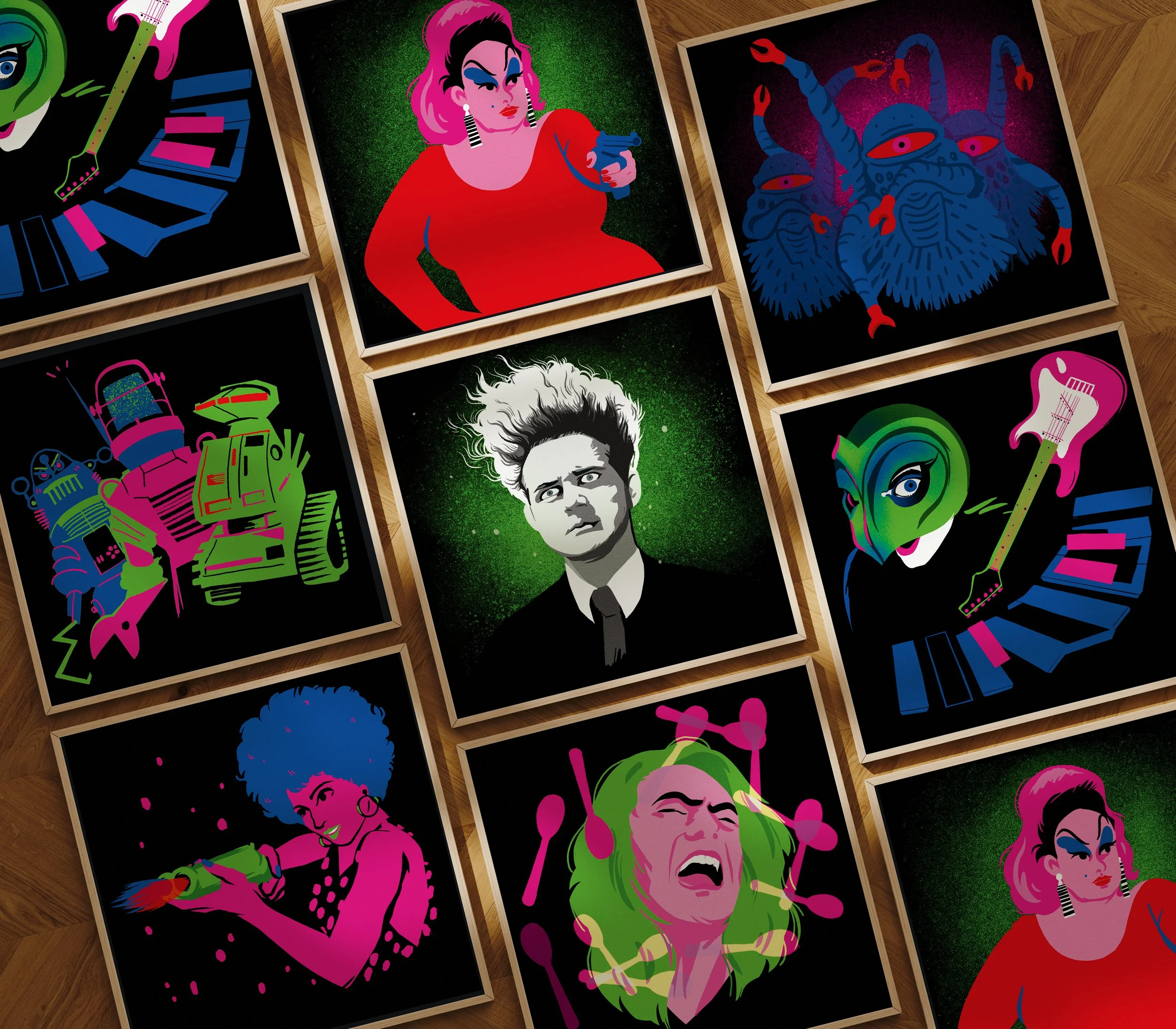 Eraserhead- encadré - Tirage d'art format carré