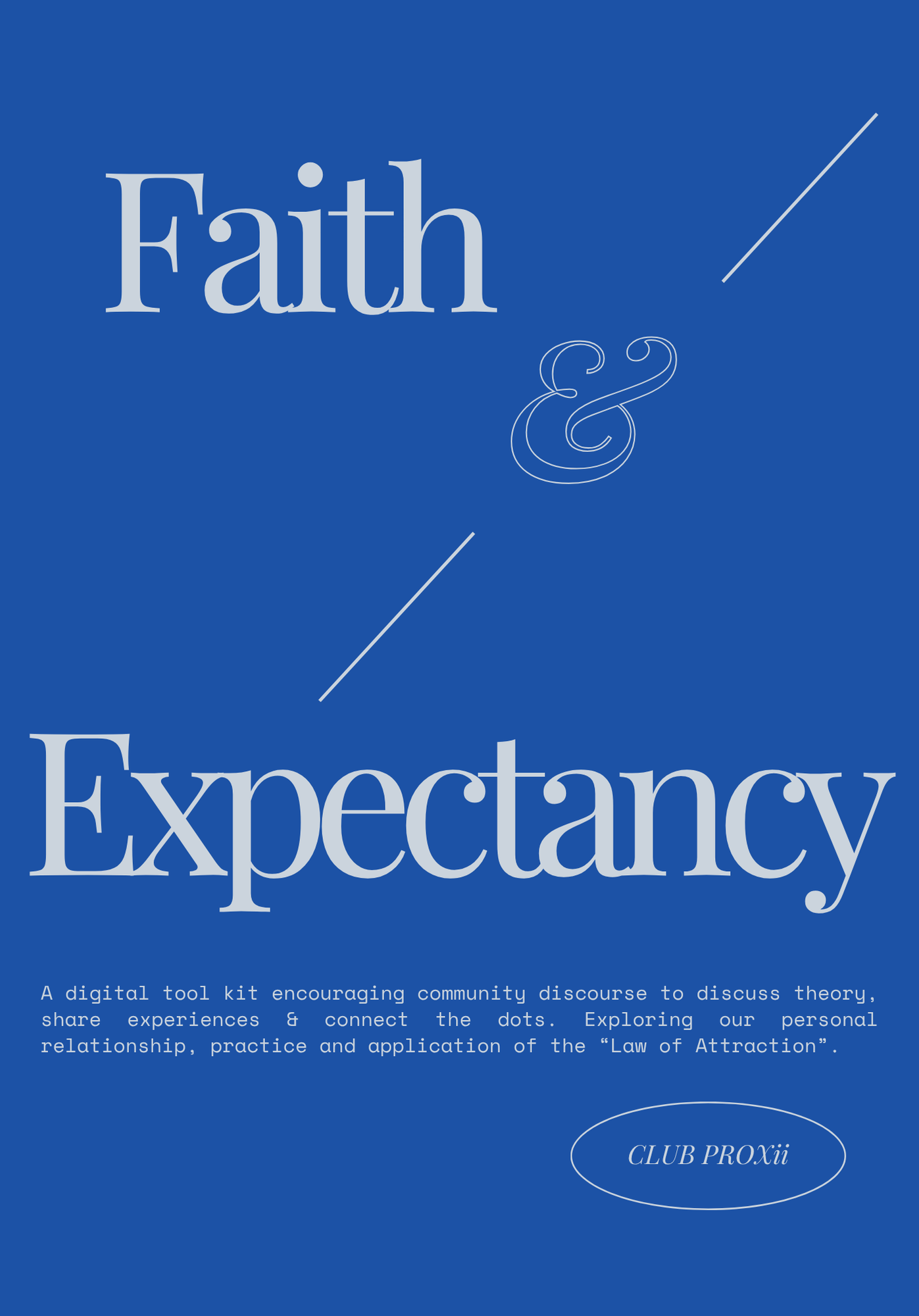 Faith &amp; Expectancy : Study Group &amp; toolkits