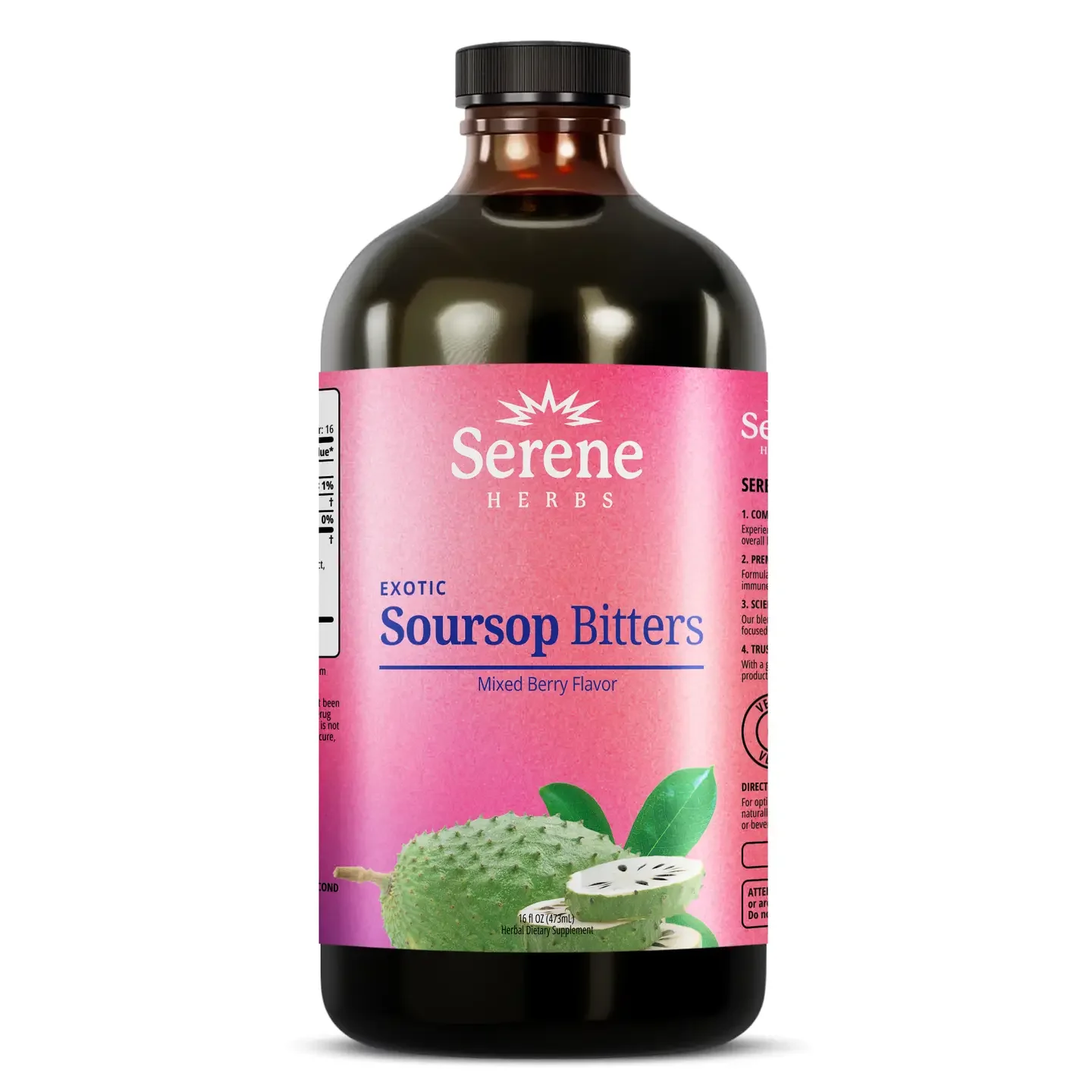 Soursop Bitters Mixed Berry Liquid by Serene Herbs