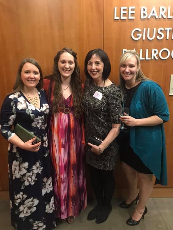 CAFA Staff at The Domestic Violence Clinic’s 20th Anniversary Celebration Gala and Fundraiser 2019 (Mindi, Samantha, Bonnie, & Angela)