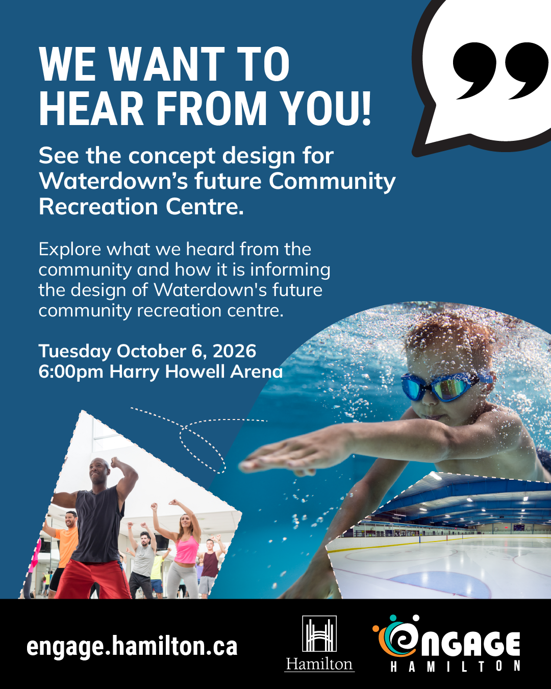 New Recreation Centre public meeting October 6