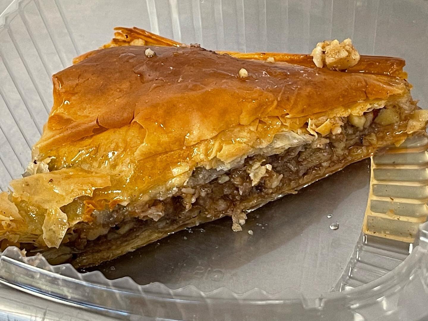 Baklava is back baby! $3.99 a piece! Get it before it&rsquo;s all gone!