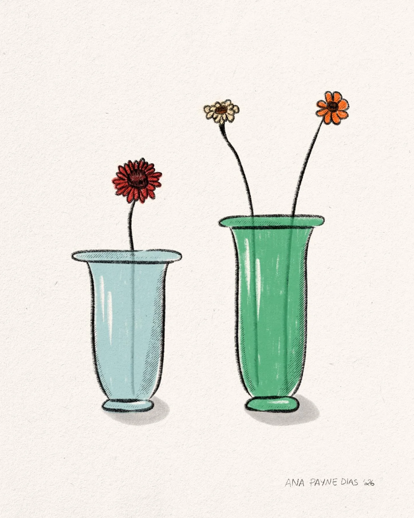 ✏️ @haydesign Empire Vases 
.
.
.
.
#illustration #homedecor #wallart #procreateart #haydesign