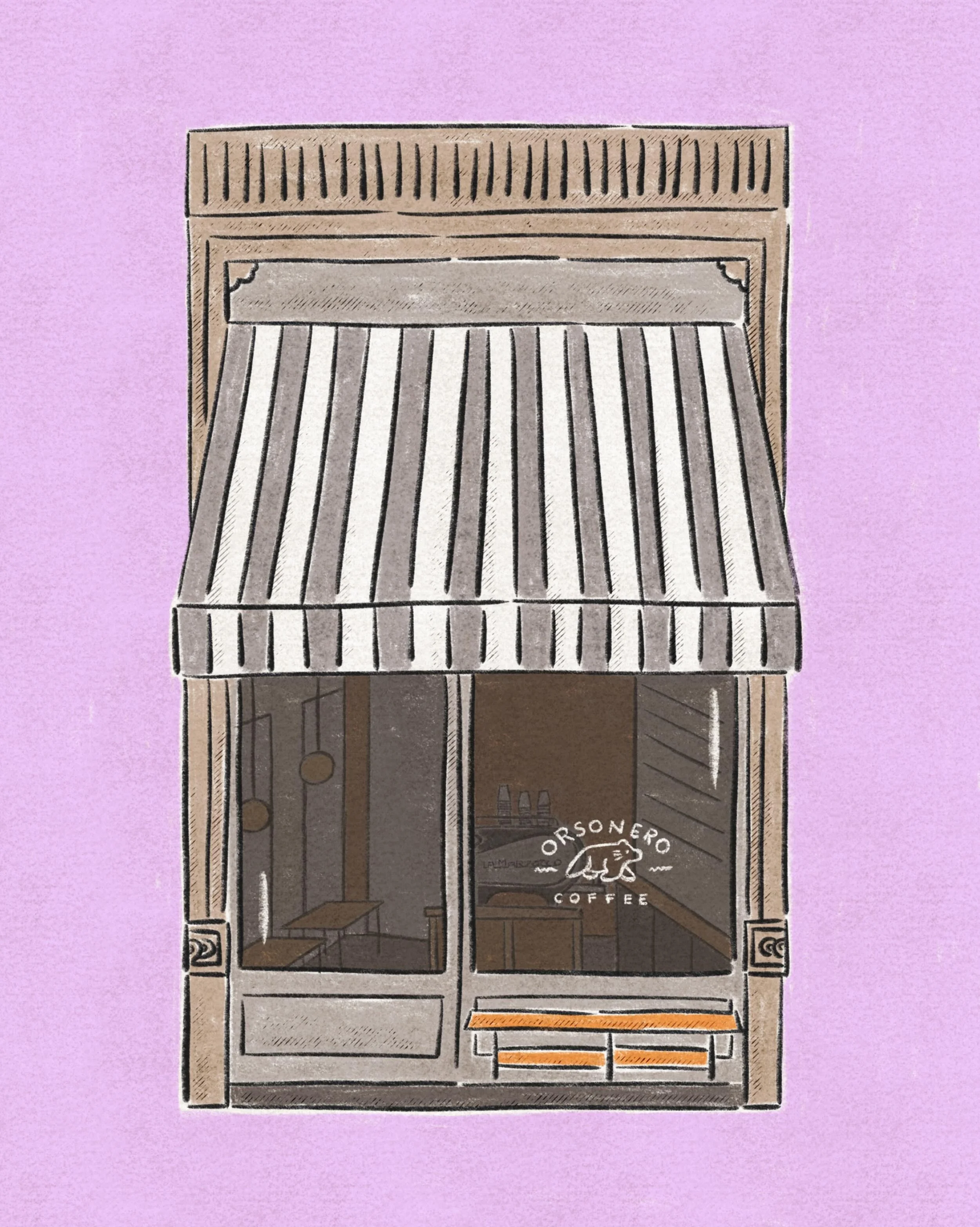 ✏️ @orsonerocoffee 
.
.
.
#illustration #architecture #milano #coffeeguide #coffeeshopvibes